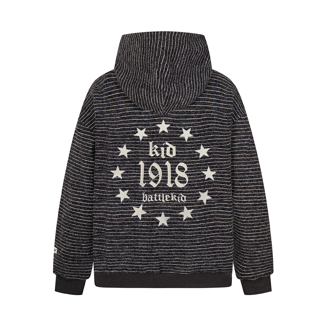 3-6-5.shop Striped Knit Zip Hoodie