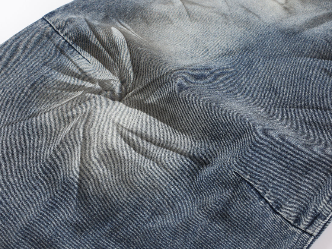 3-6-5.shop Wave-Wash Barrel Jeans