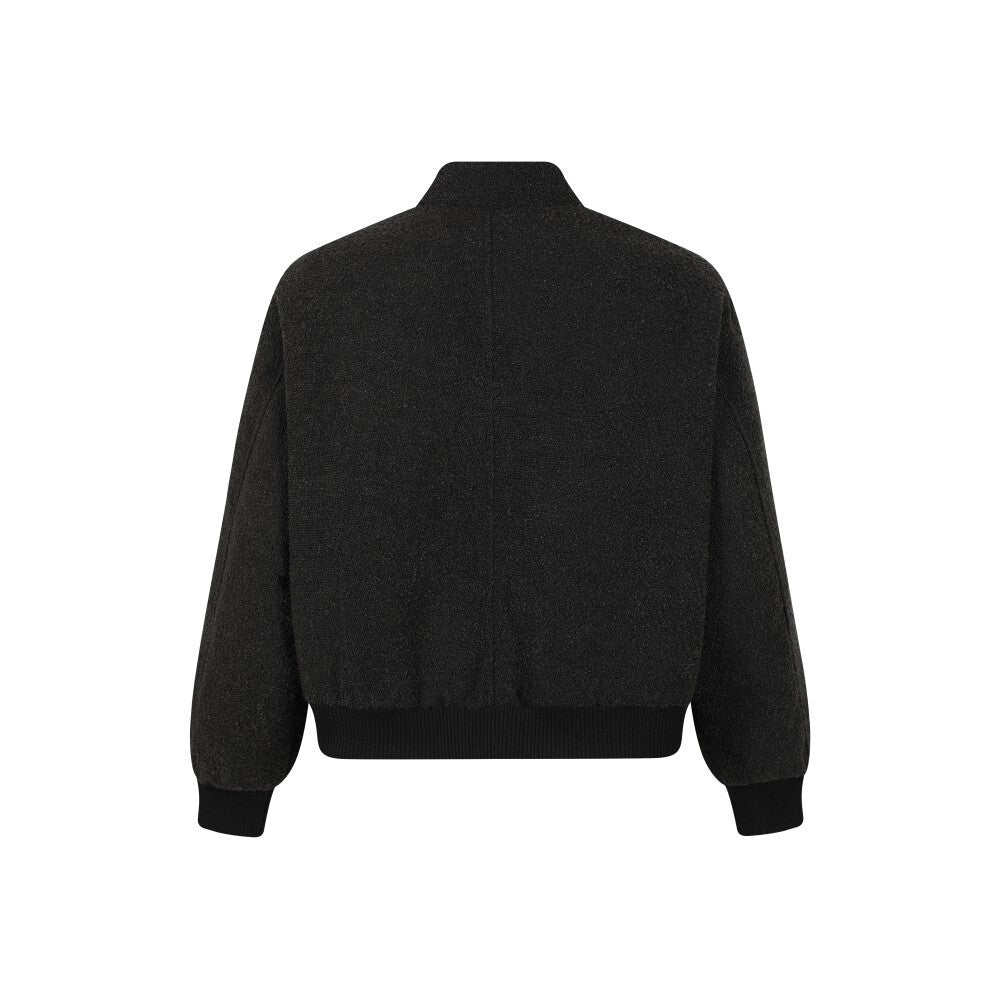 3-6-5.shop Textured Star Bomber Jacket