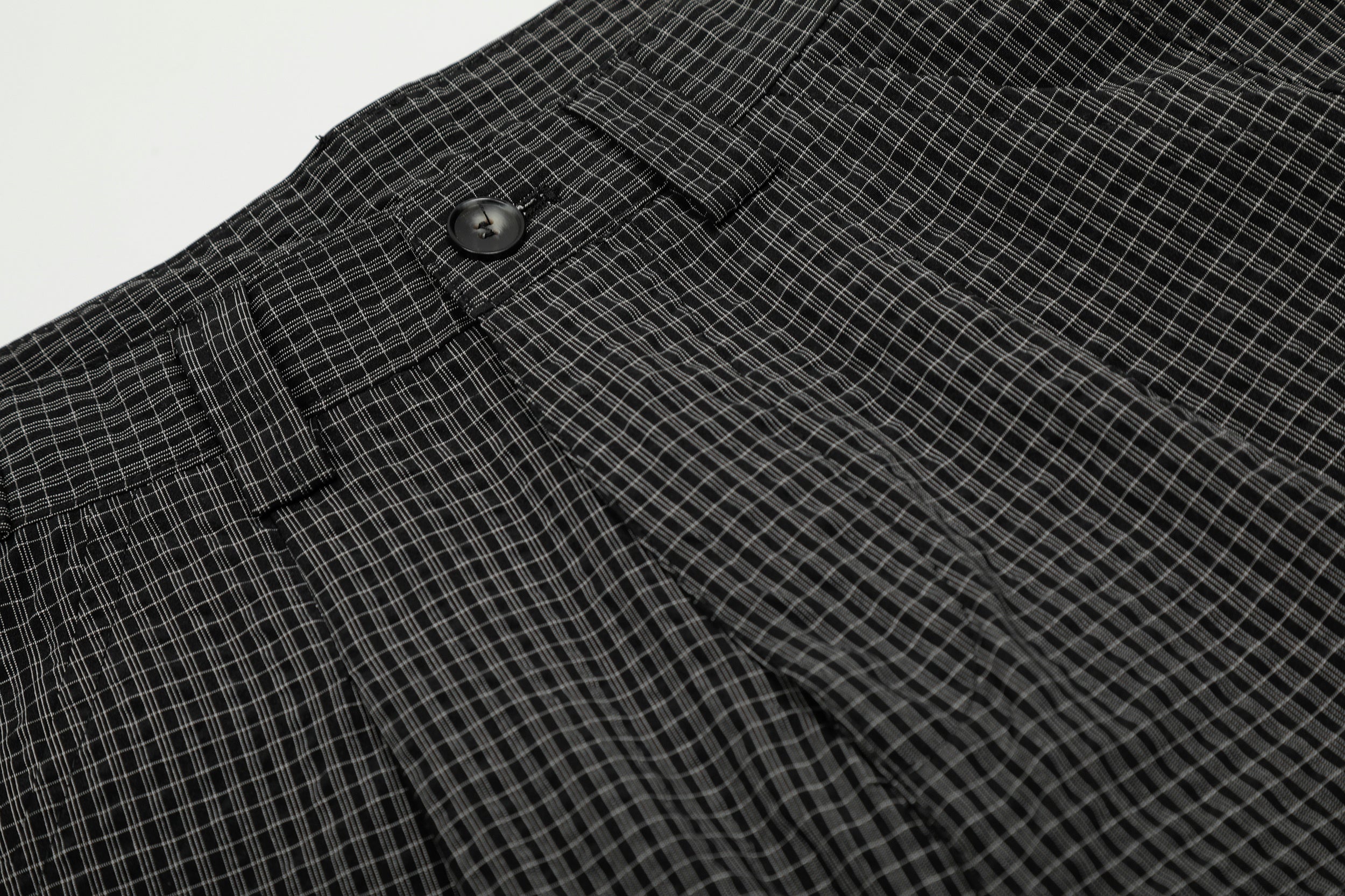 3-6-5.shop Checked Curved-Leg Pants