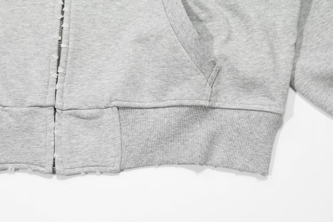 3-6-5.shop Heritage Crest Zip Hoodie