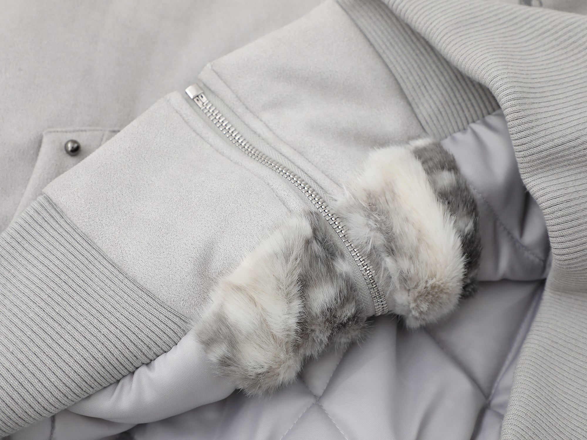 3-6-5.shop Furry-Ear Stretch Hoodie Jacket