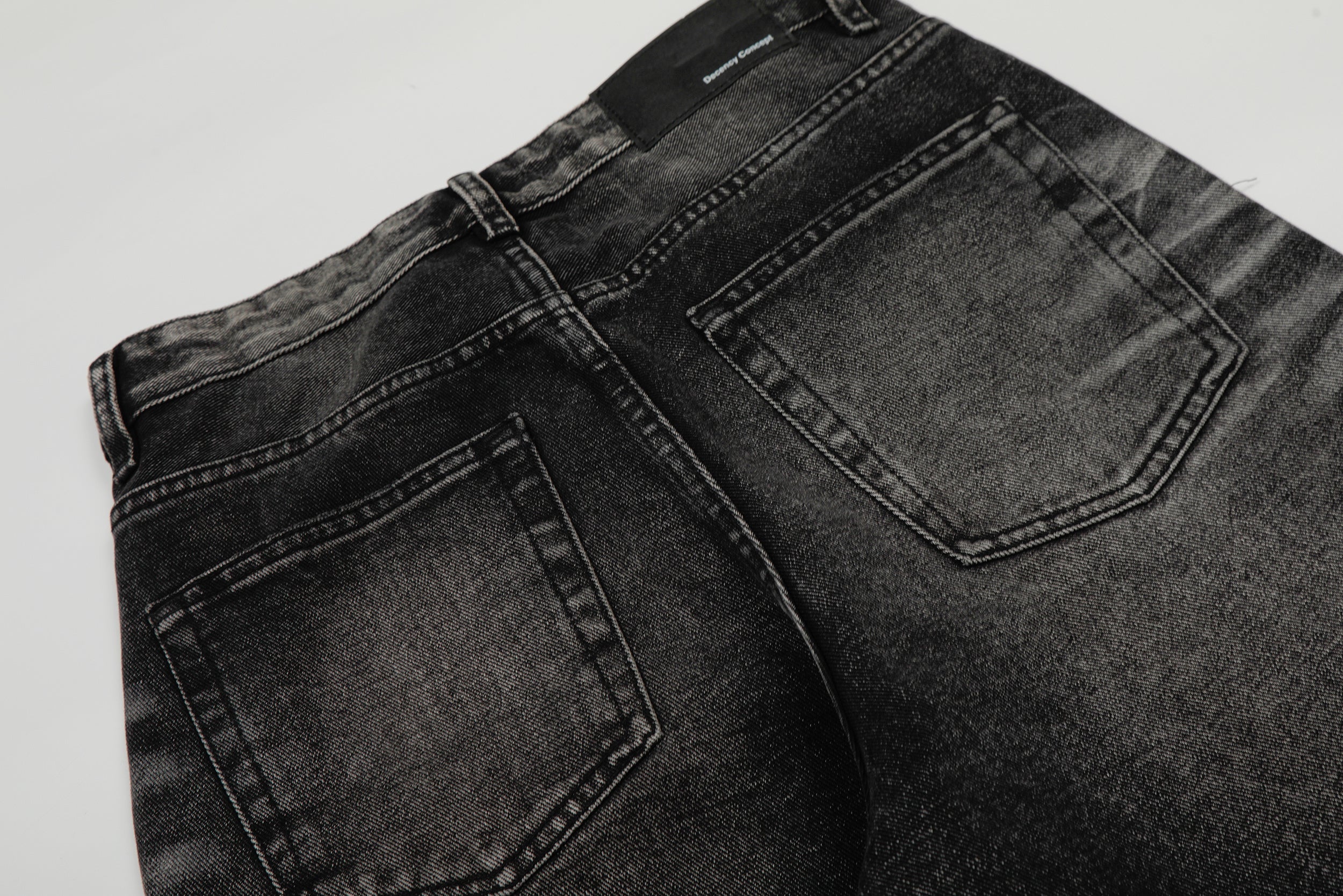 3-6-5.shop Washed Athletic Blend Denim Pants