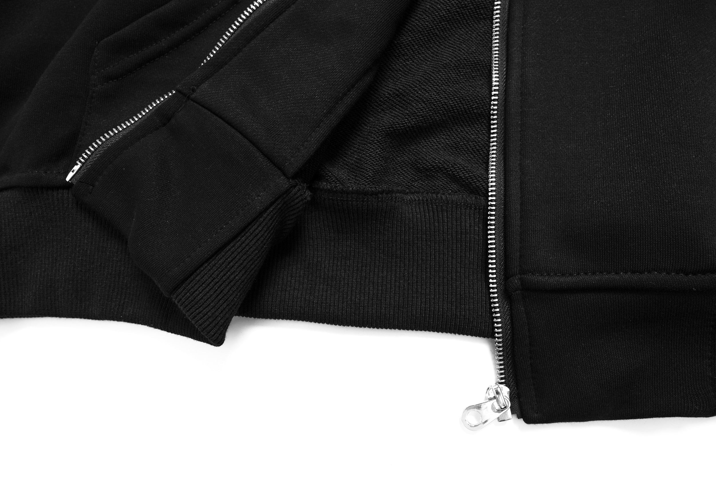 3-6-5.shop Split Camouflage Zip-Up Hoodie
