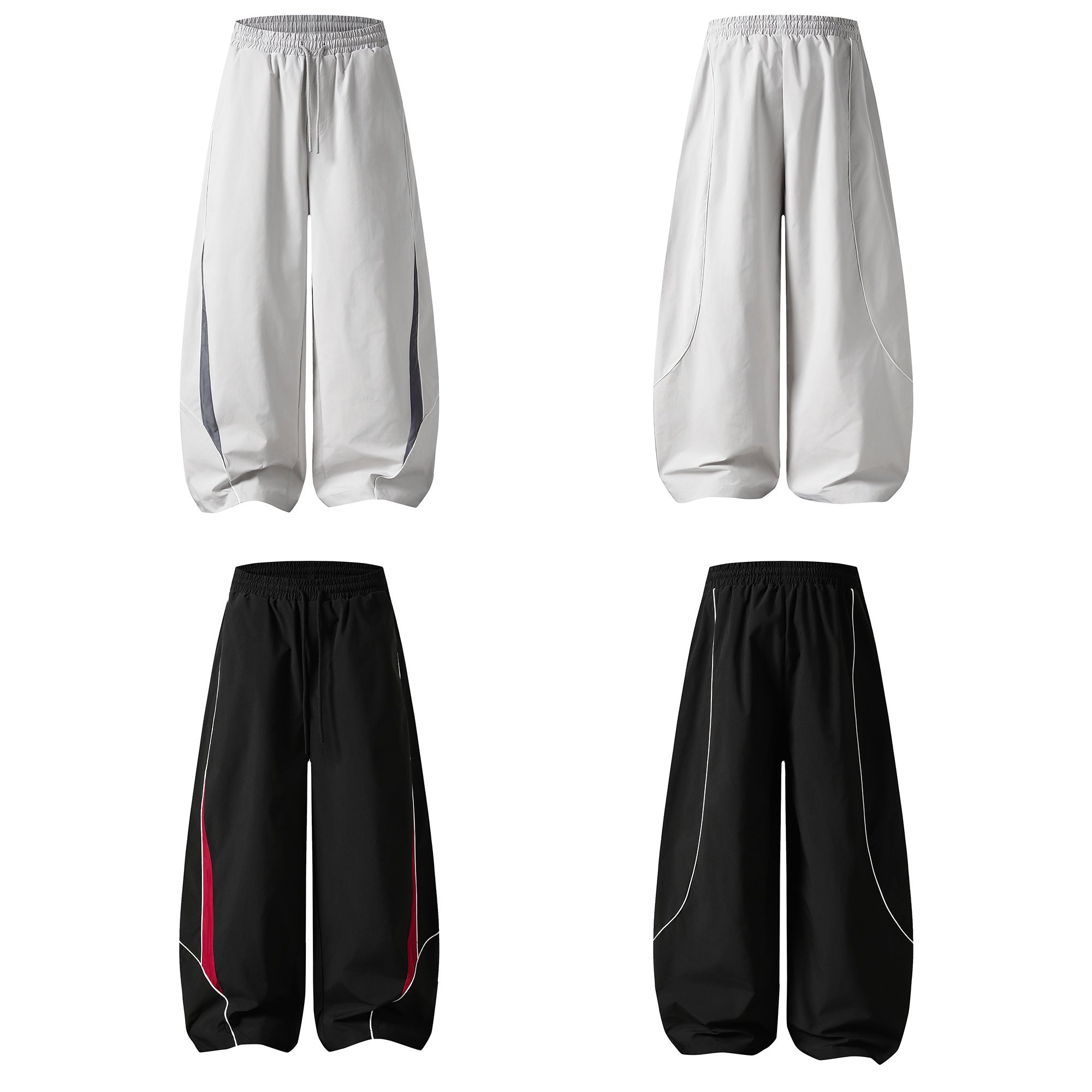 3-6-5.shop Contrast Panel Mesh Track Pants