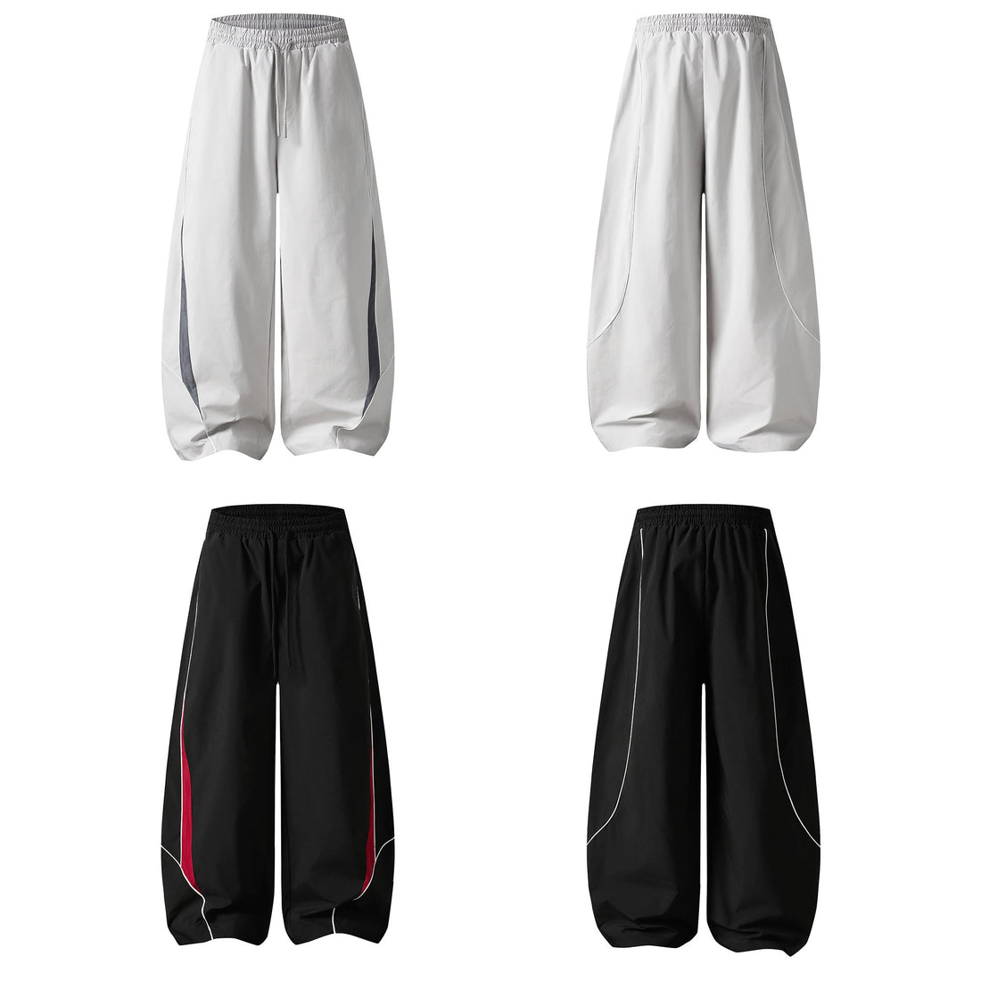 3-6-5.shop Contrast Panel Mesh Track Pants