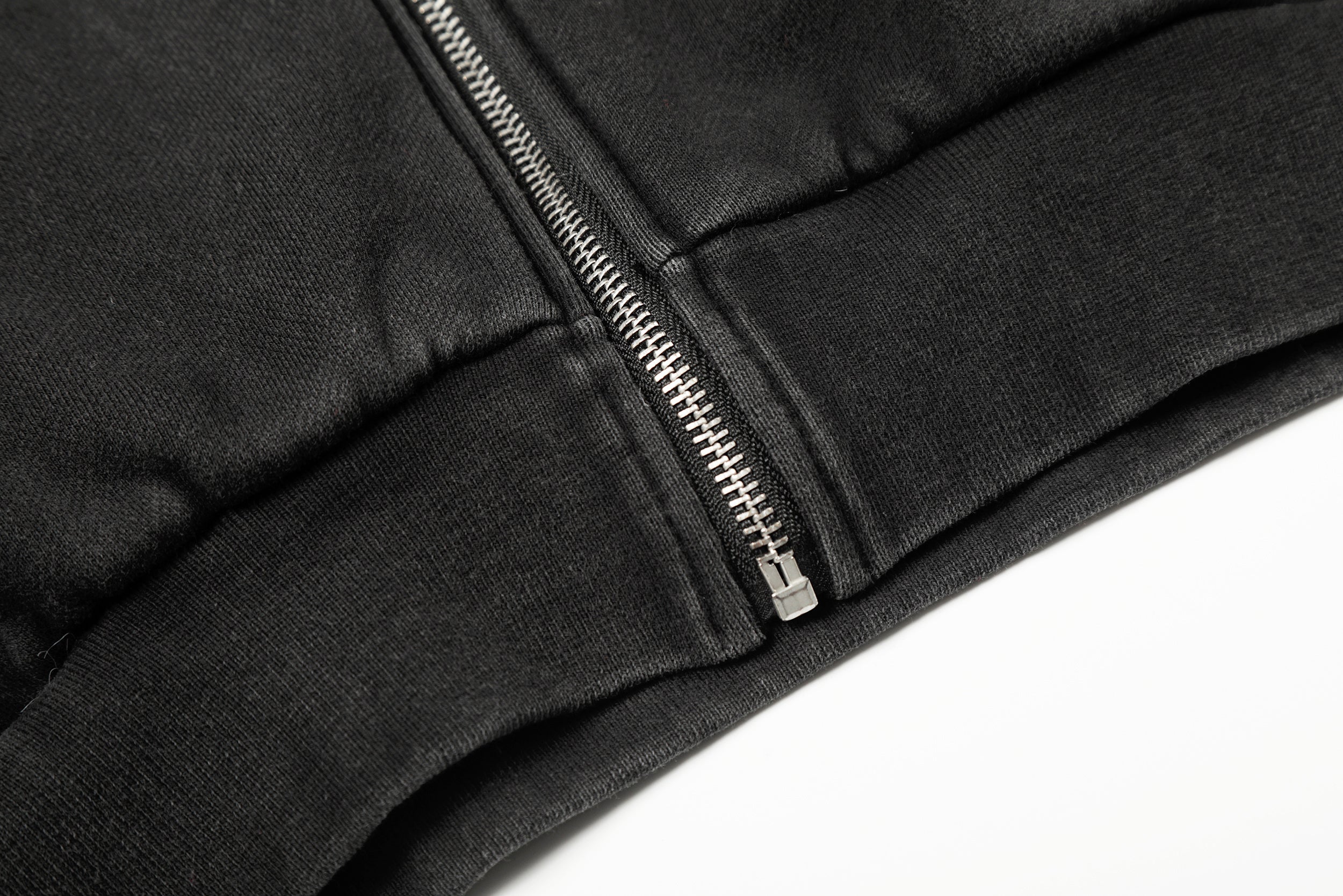 3-6-5.shop Studded Zip-Up Hoodie