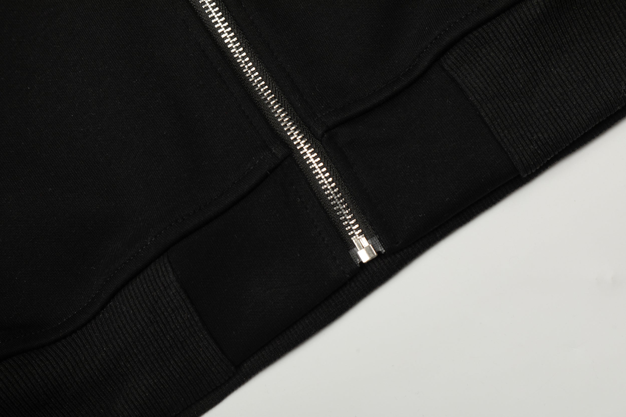3-6-5.shop Leopard Panel Zip Hoodie
