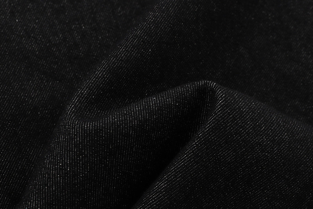 3-6-5.shop Curved Rivet Denim Pants