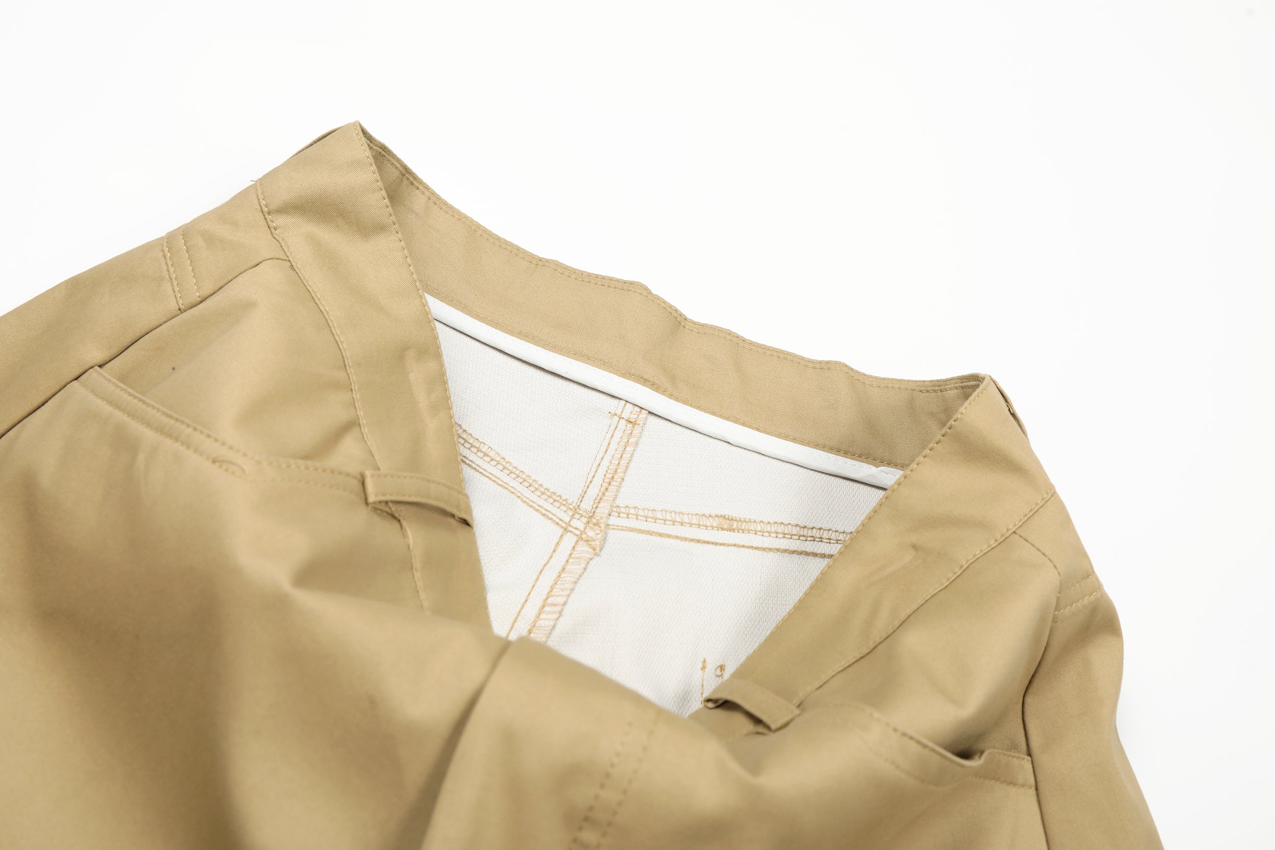 3-6-5.shop Curved Seam Cargo Pants – Khaki