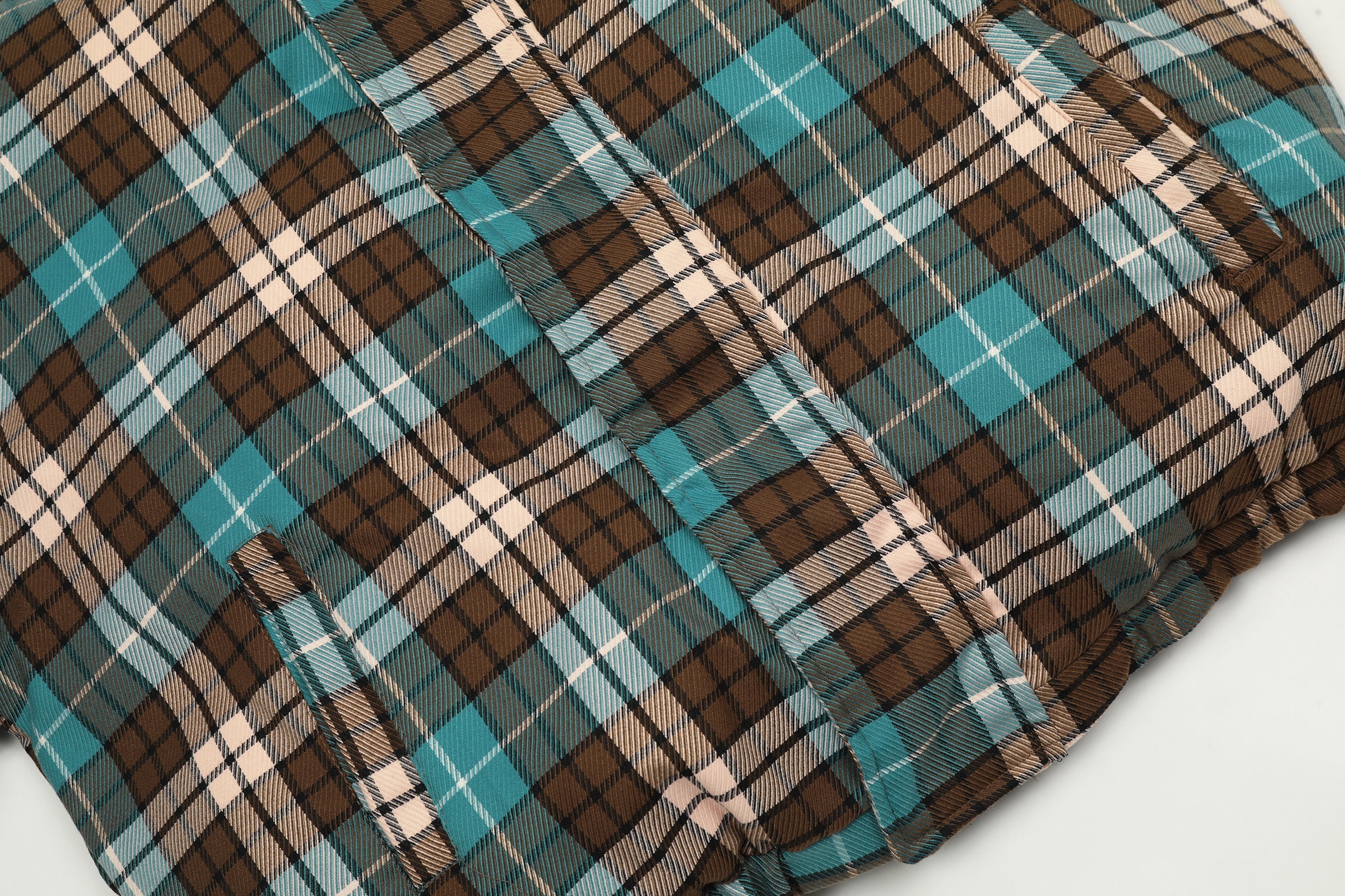 3-6-5.shop Reversible Plaid Puffer Jacket