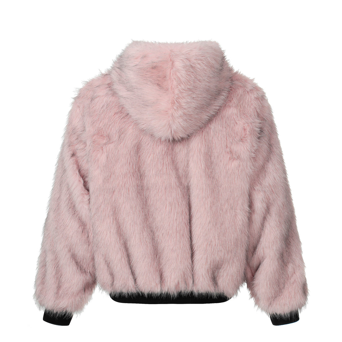 3-6-5.shop Reversible Faux Suede Fur Hooded Jacket