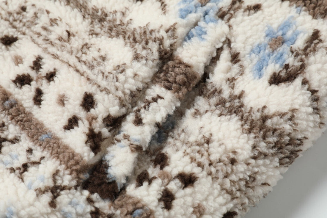 3-6-5.shop Nordic Pattern Fur Hood Jacket