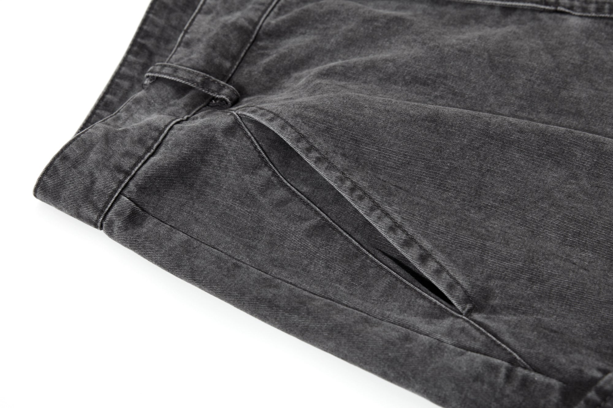 3-6-5.shop Washed Wide-Leg Cargo Pants