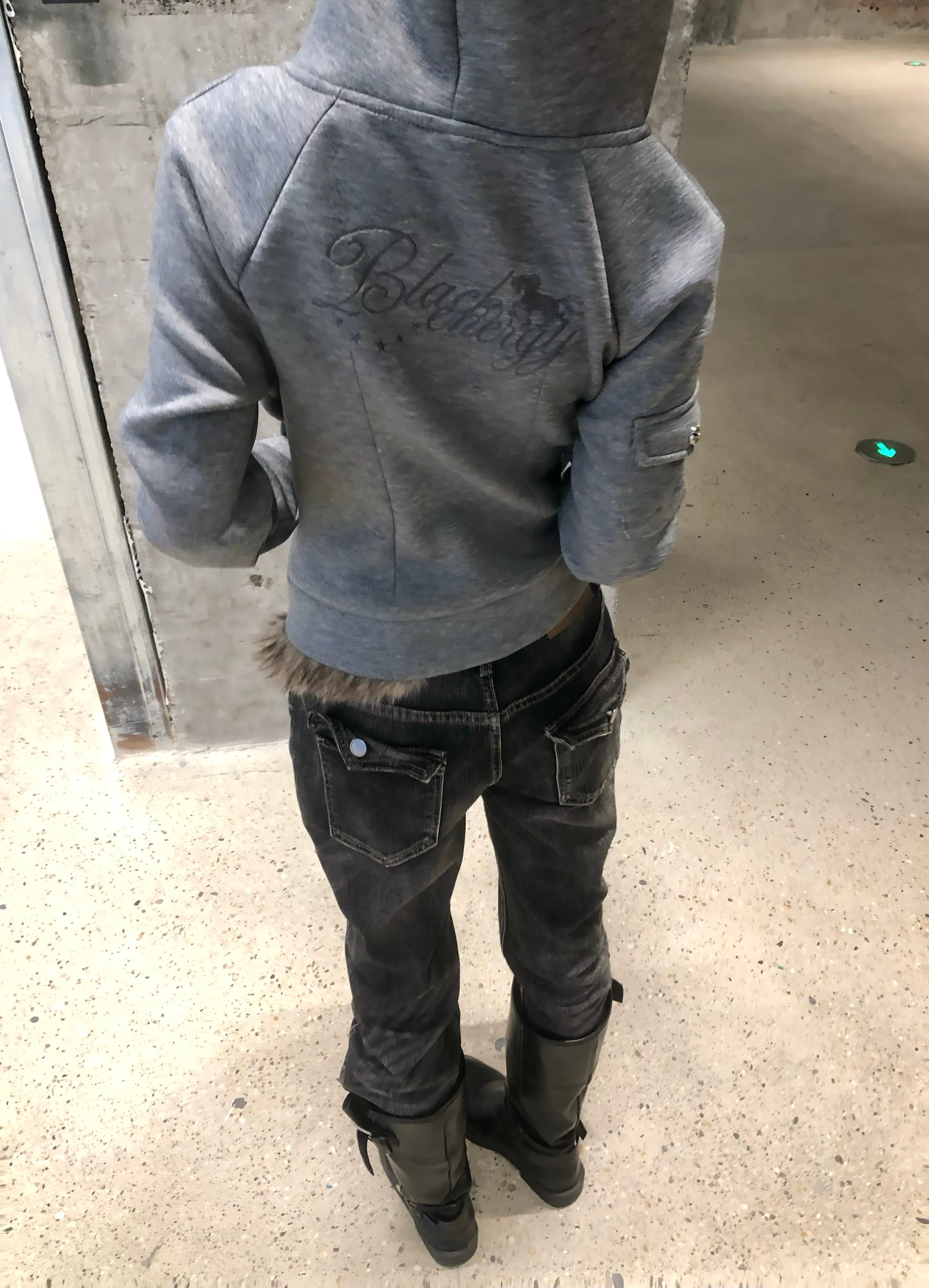 3-6-5.shop Layered Zip-Up Hoodie