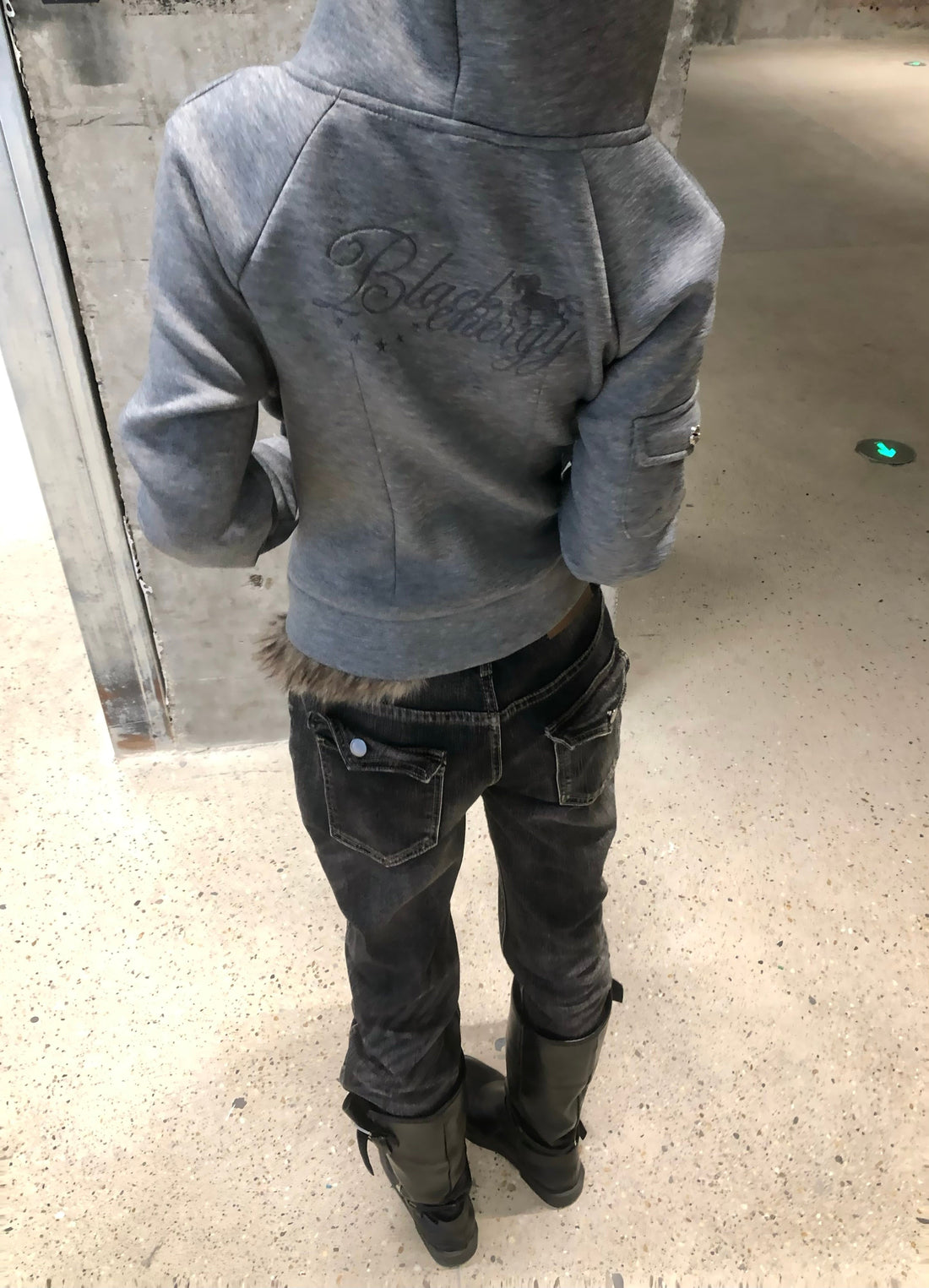 3-6-5.shop Layered Zip-Up Hoodie
