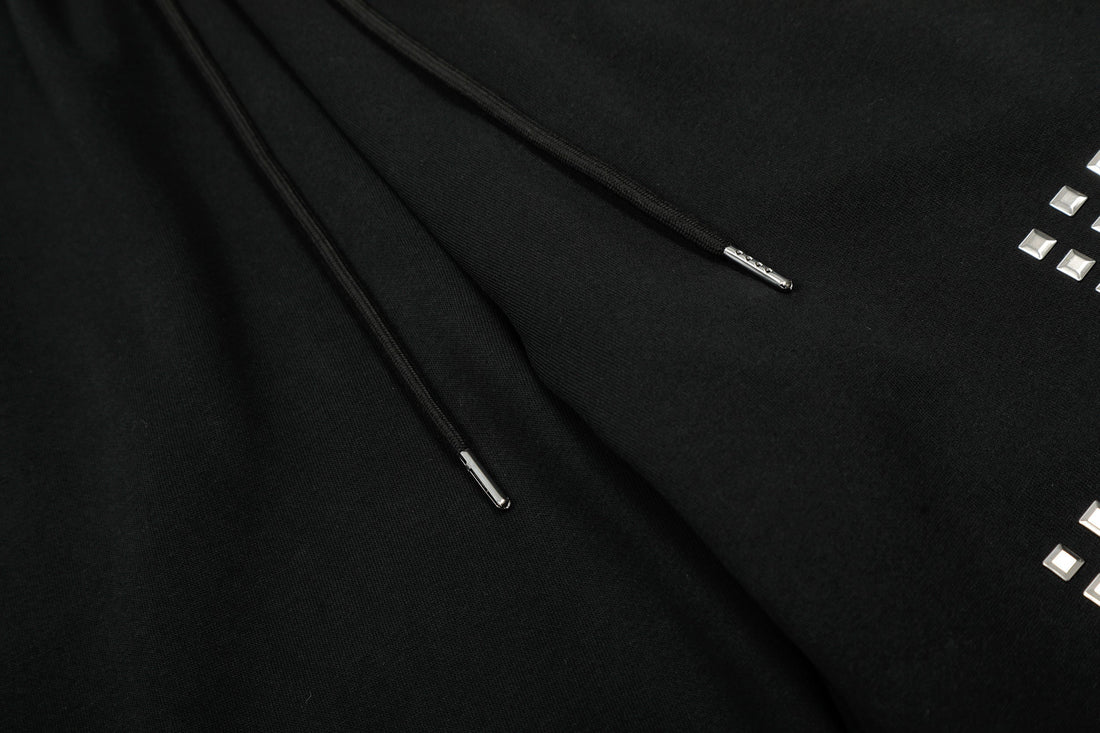 3-6-5.shop Studded Cross Wide-Leg Sweatpants