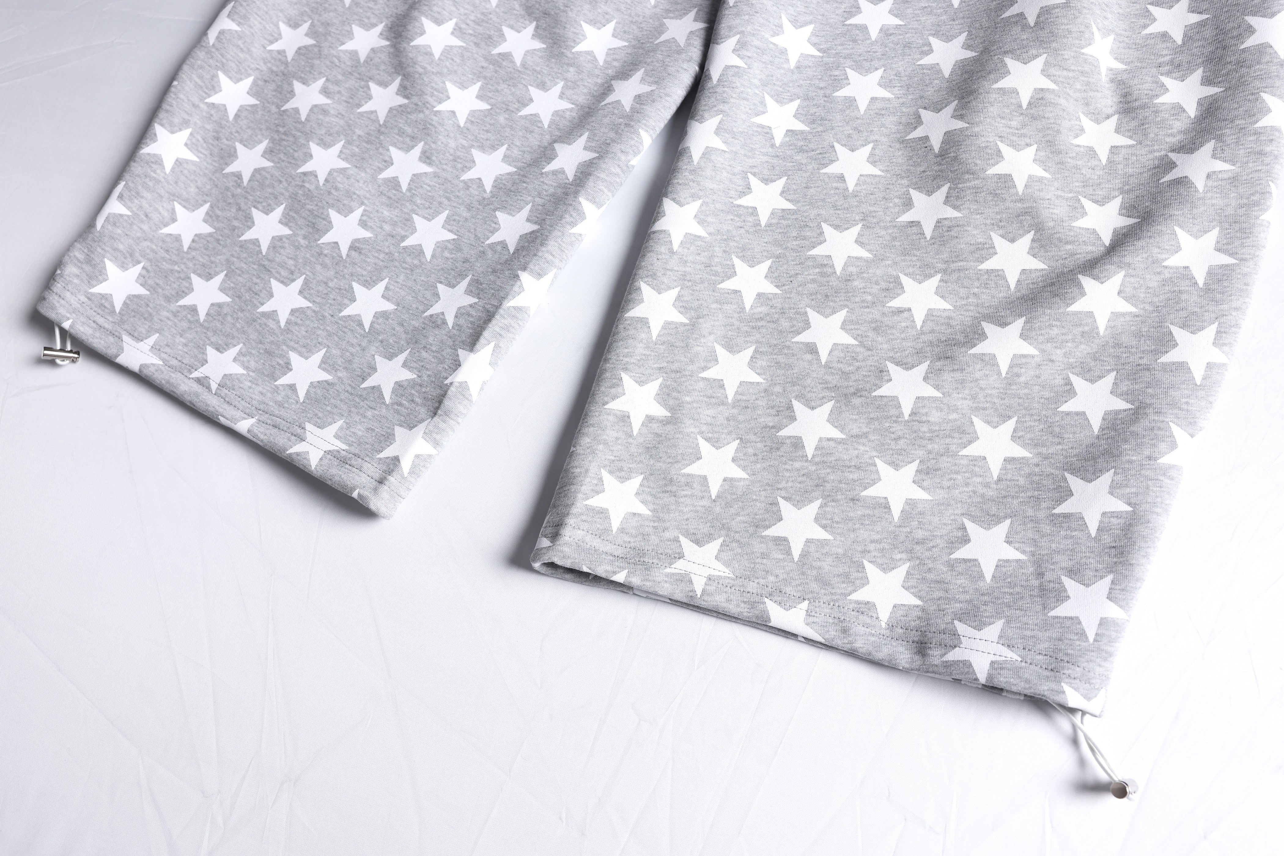 3-6-5.shop Star Print Wide-Leg Sweatpants