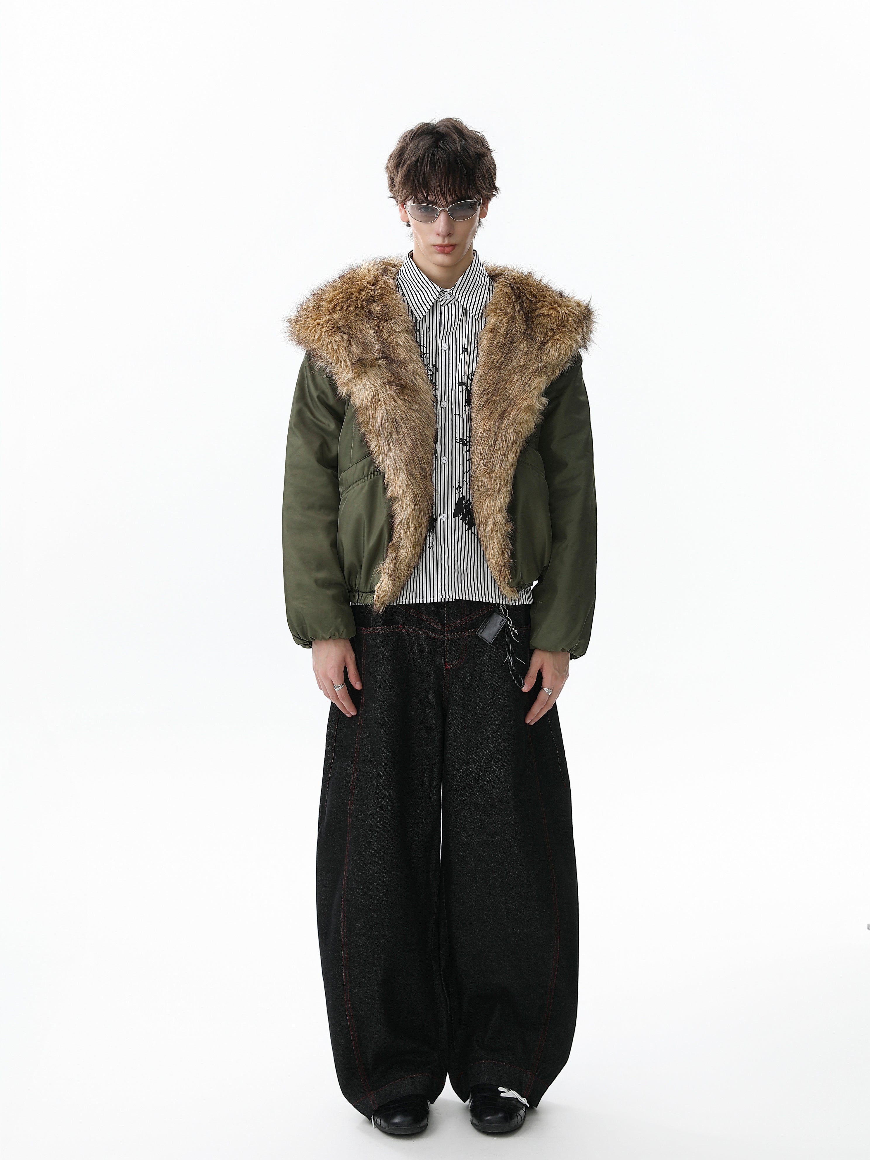 3-6-5.shop Faux Fur Trimmed Puffer Jacket