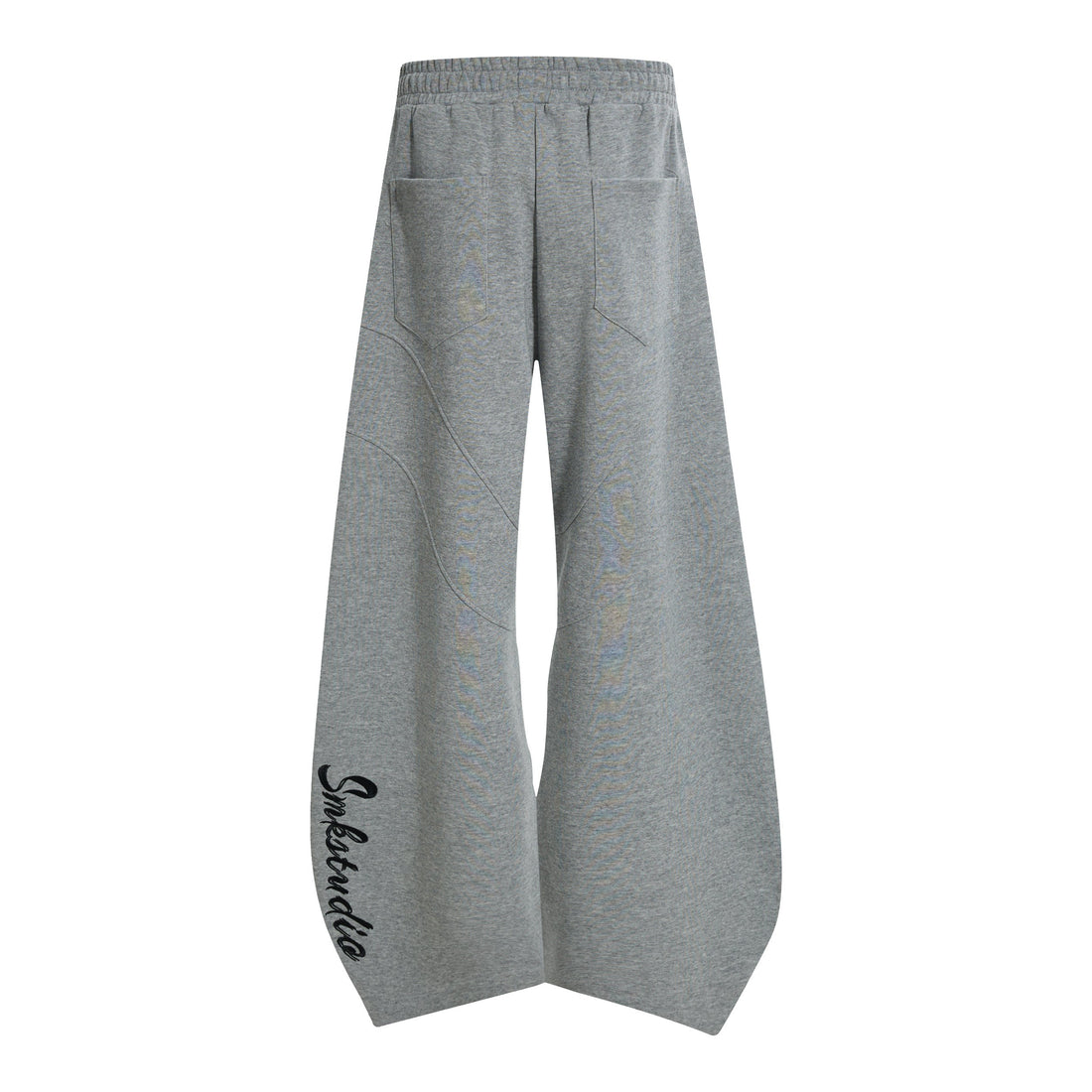 3-6-5.shop Curved Panel Wide-Leg Sweatpants