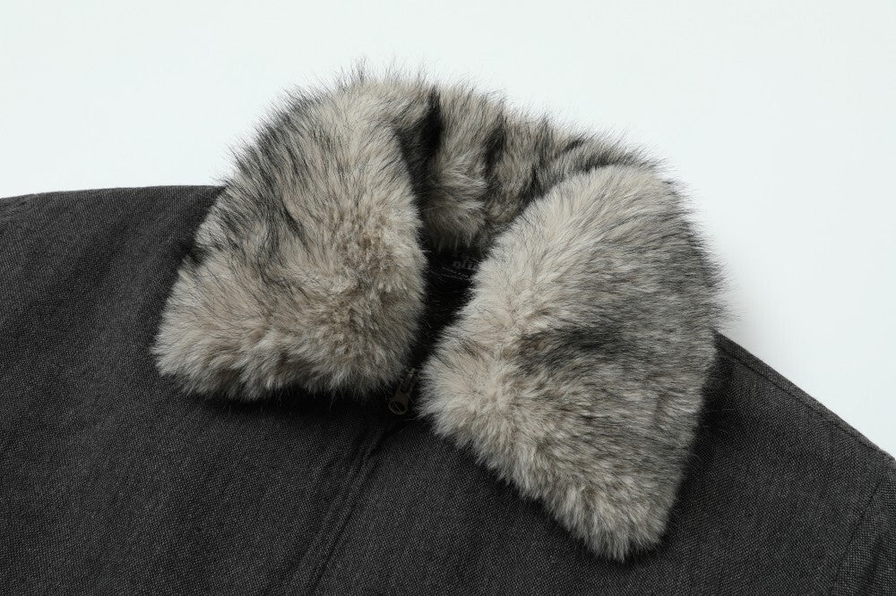 3-6-5.shop Faux Fur-Lined Winter Jacket
