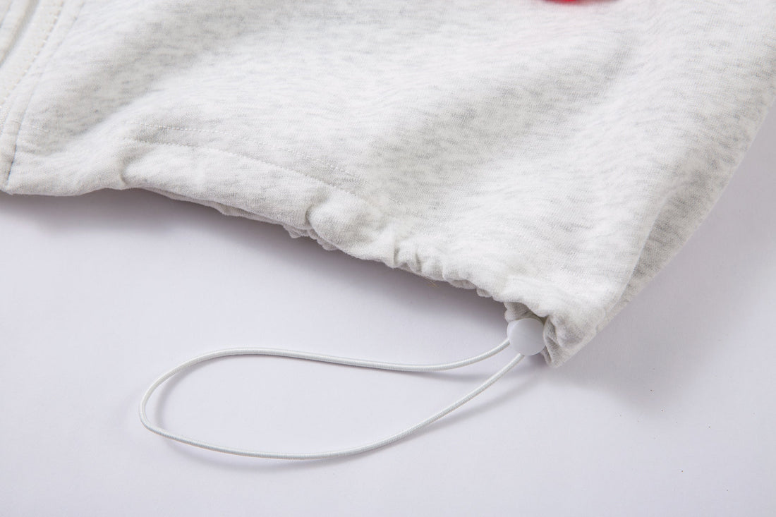 3-6-5.shop Color-Block Scarf Hooded Zip Jacket