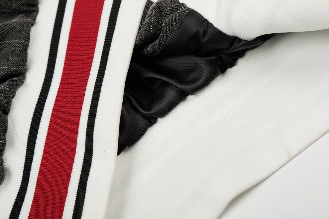 3-6-5.shop Pinstripe Track Zip Jacket