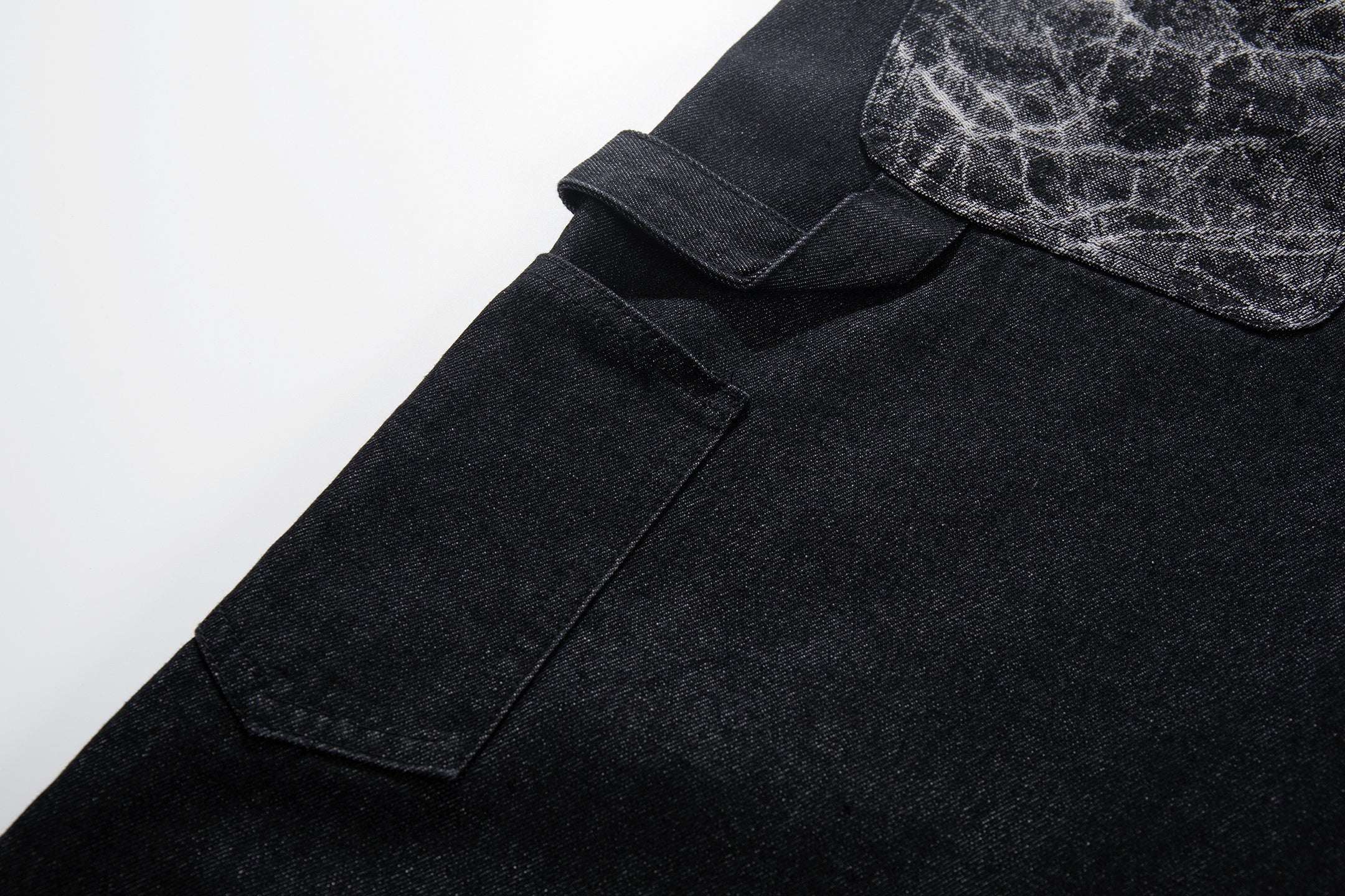 3-6-5.shop Cracked Panel Wide-Leg Pants