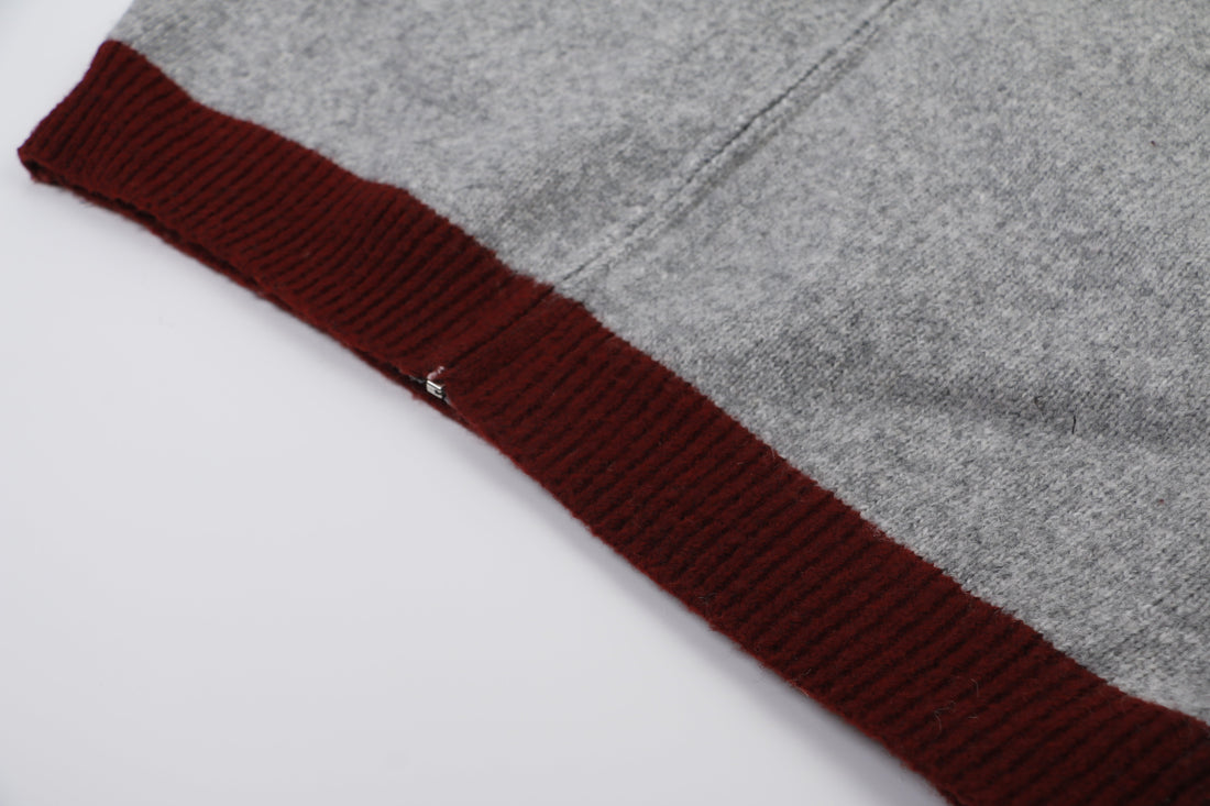 3-6-5.shop Vintage Star Knit Zip Hoodie