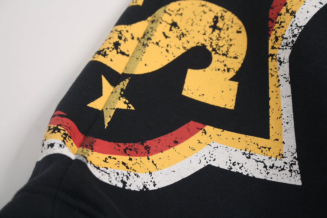 3-6-5.shop Fleece-Lined Sports Letter Wide-Leg Sweatpants