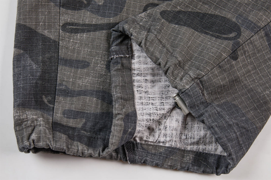 3-6-5.shop Dark Camo Wide-Leg Pants