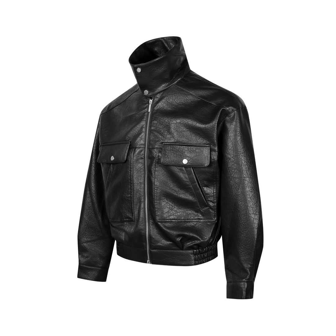 3-6-5.shop Classic Utility PU Jacket