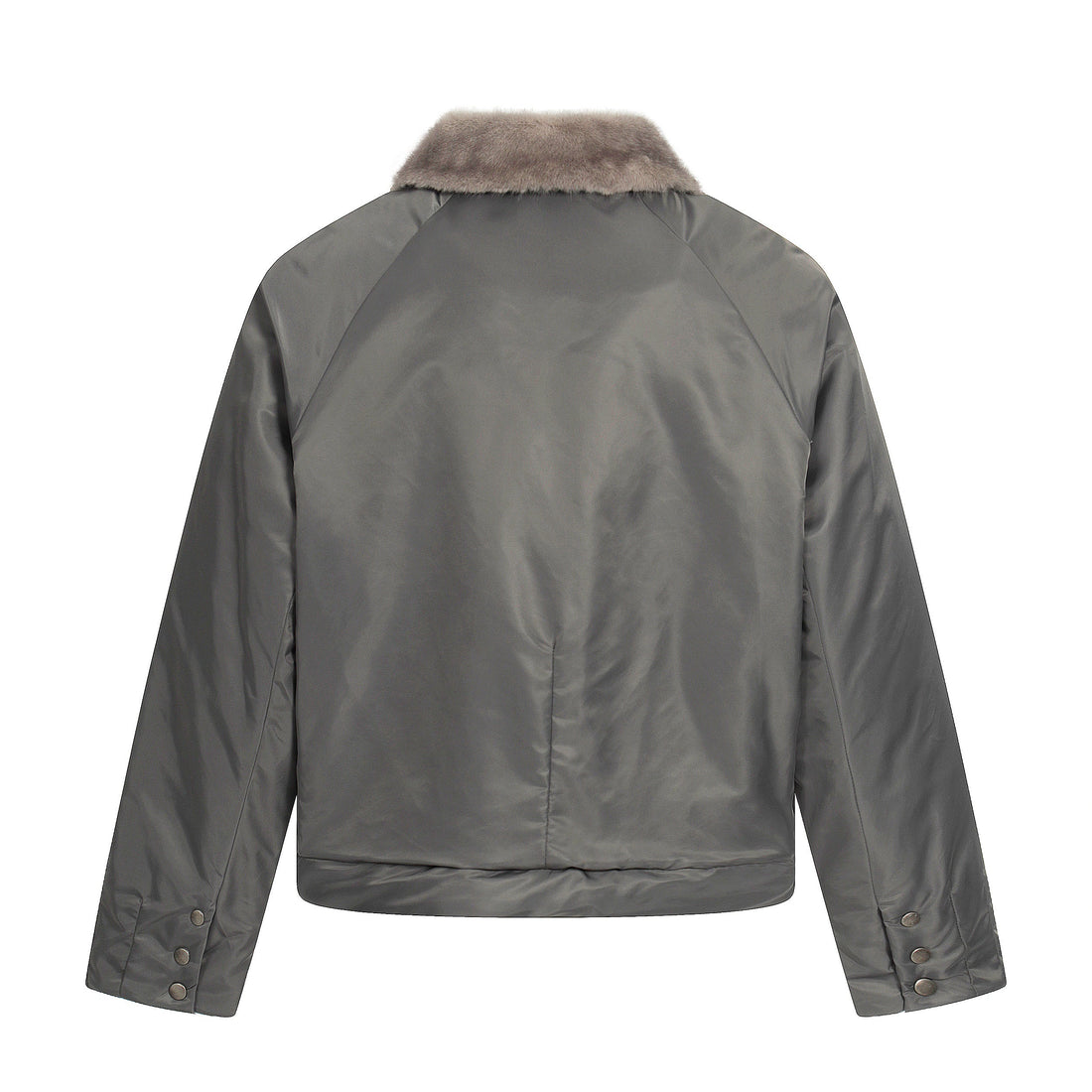 3-6-5.shop Faux Fur Collar Nylon Jacket