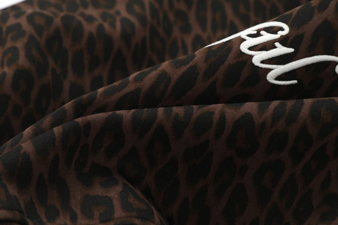3-6-5.shop Leopard Crest Zip Hoodie