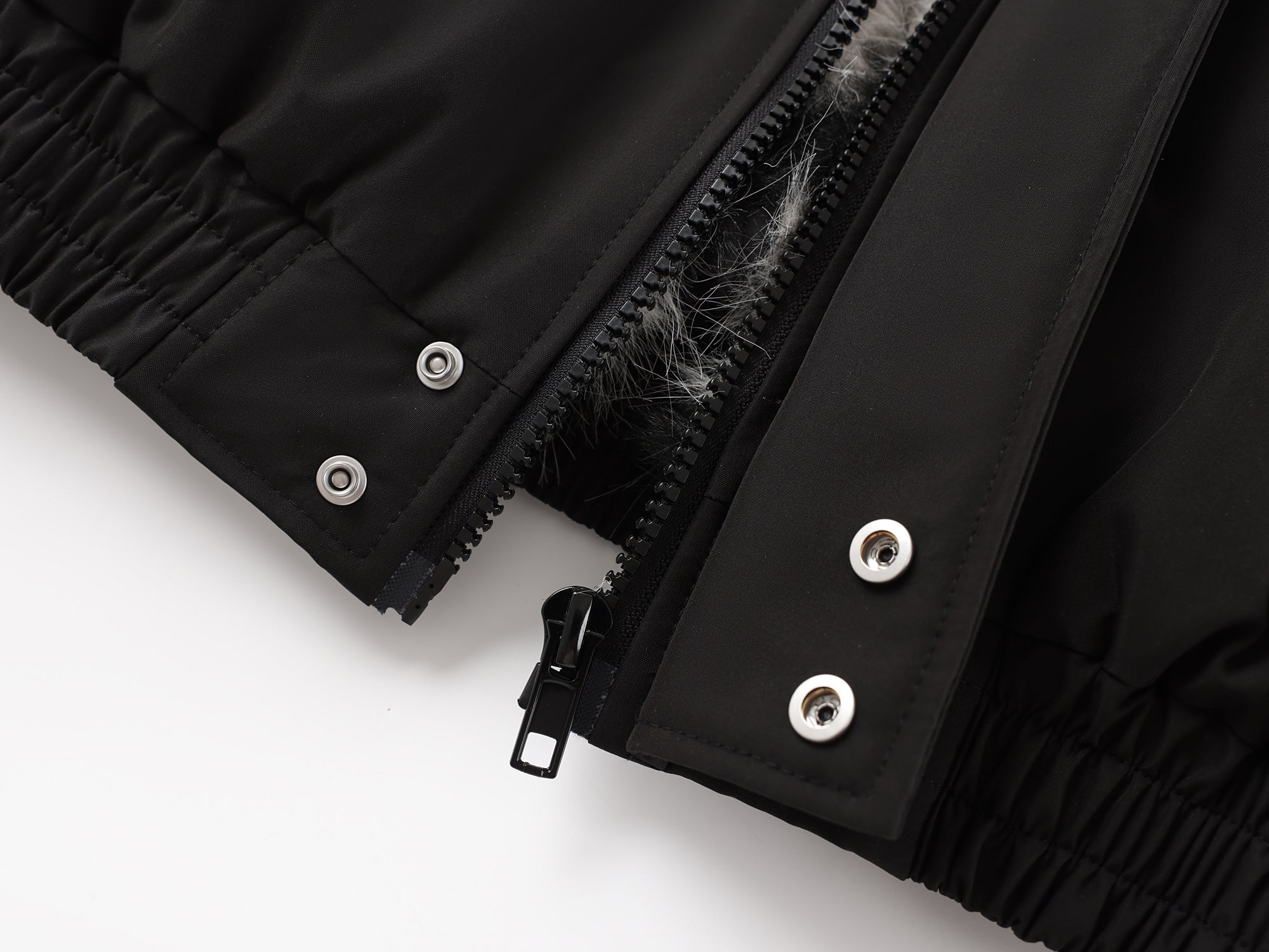 3-6-5.shop Zebra Fur-Lined Bomber Jacket