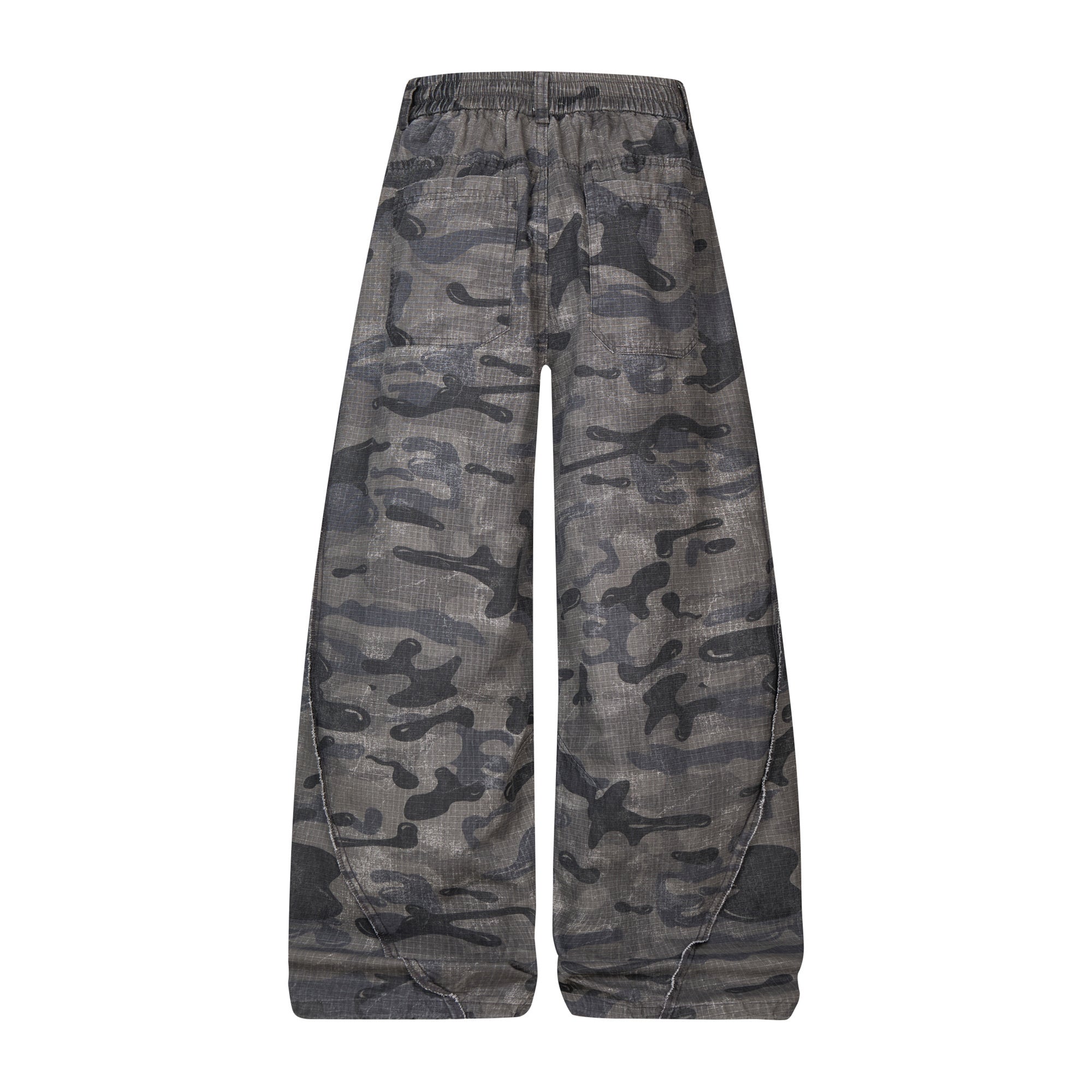 3-6-5.shop Dark Camo Wide-Leg Pants