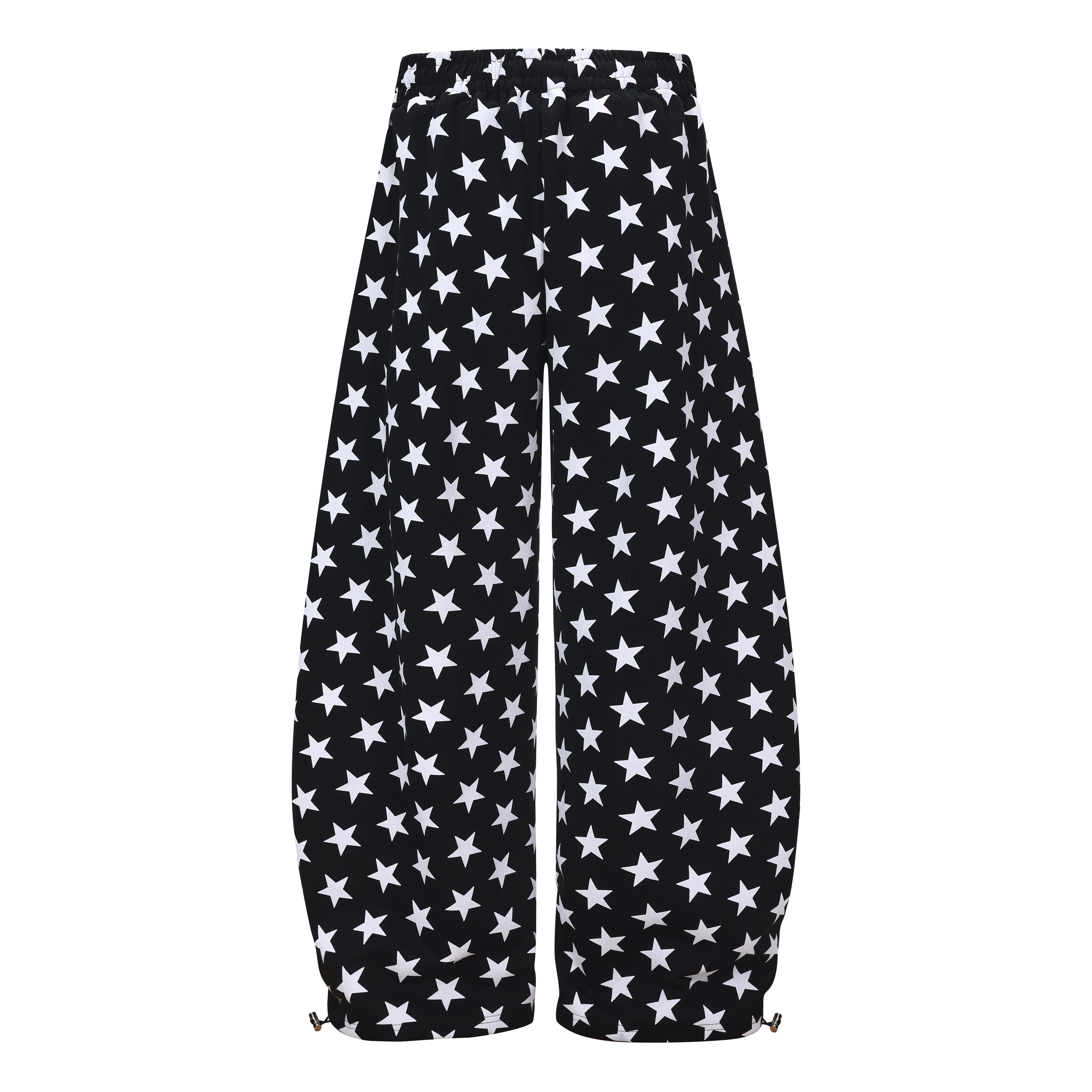 3-6-5.shop Star Print Wide-Leg Sweatpants