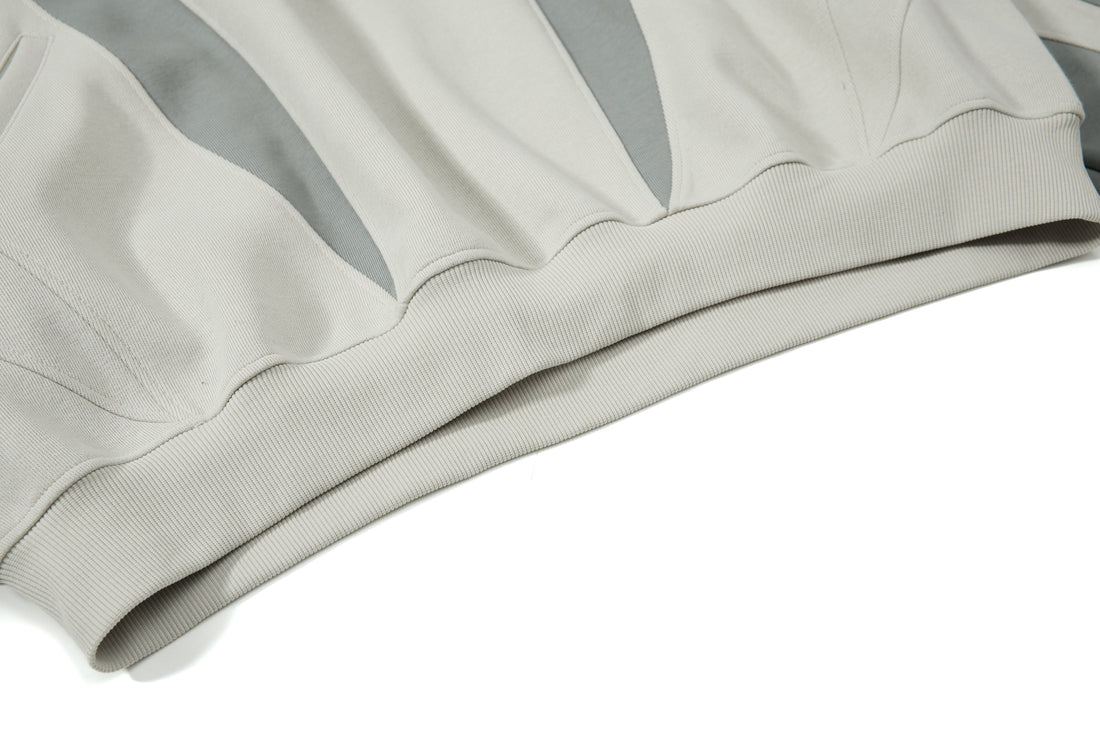 3-6-5.shop Multi-Panel Contrast Hooded Sweatshirt
