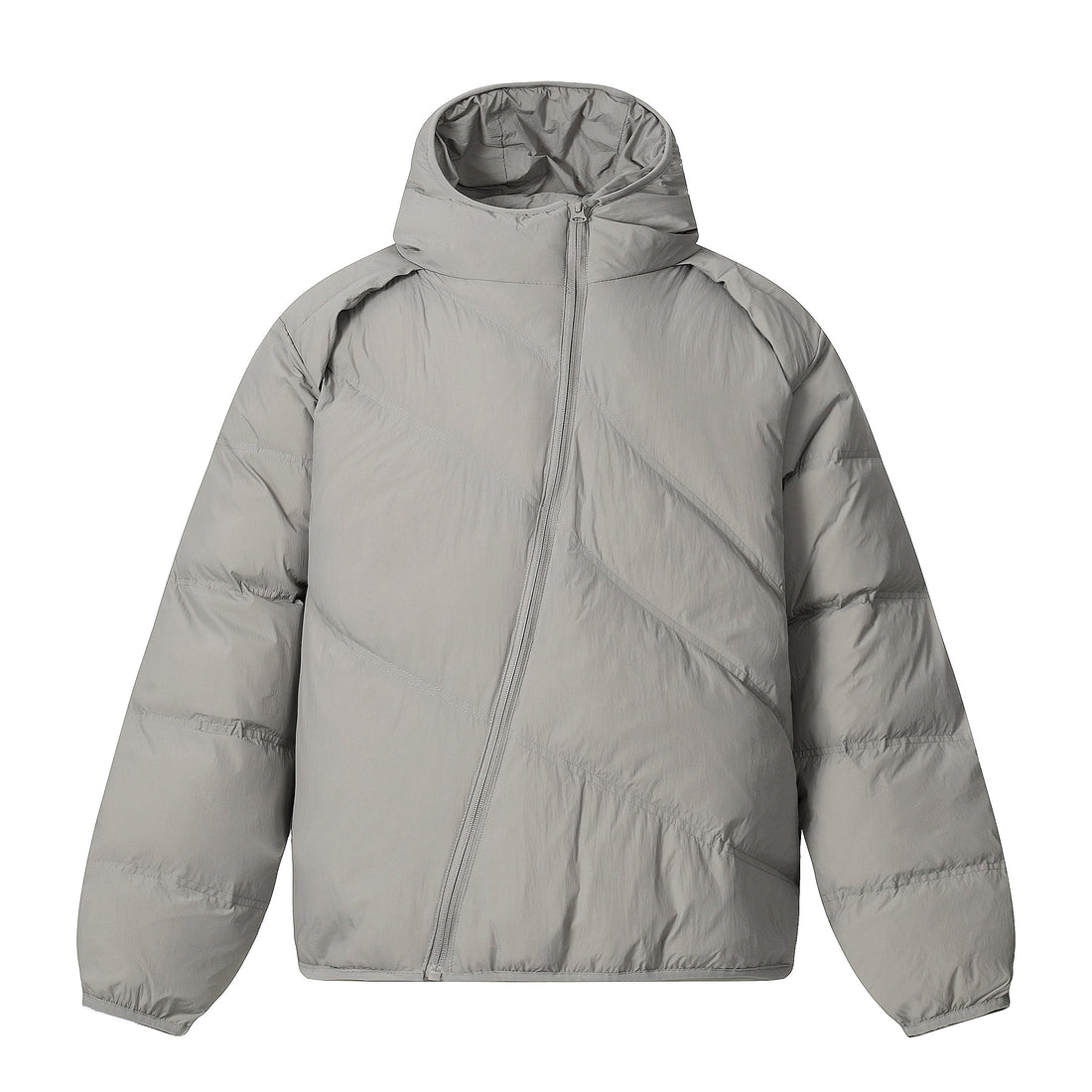 3-6-5.shop Asymmetric Zipper Puffer Jacket