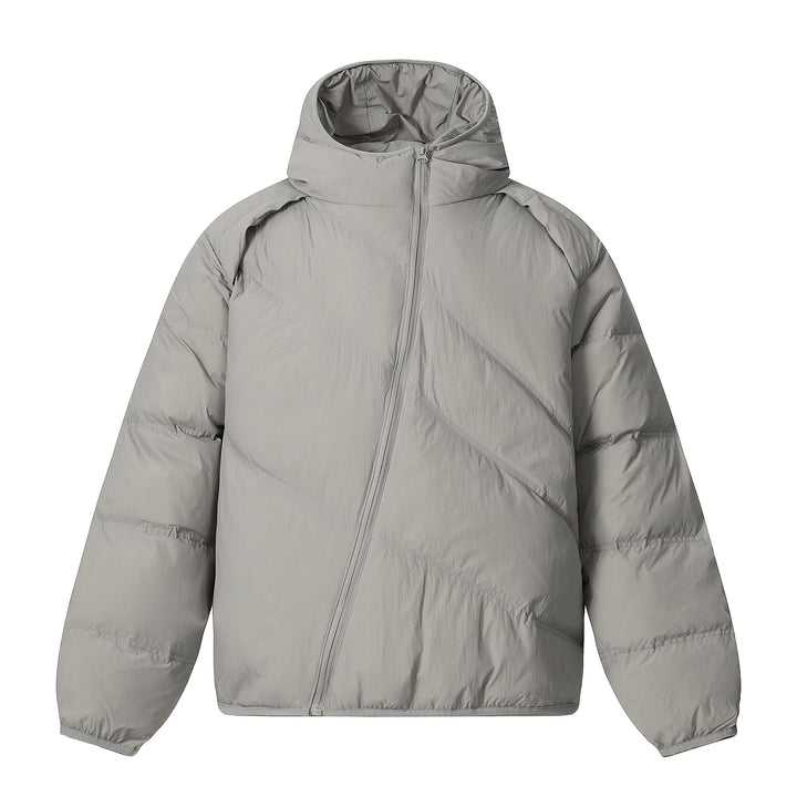 3-6-5.shop Asymmetric Zipper Puffer Jacket