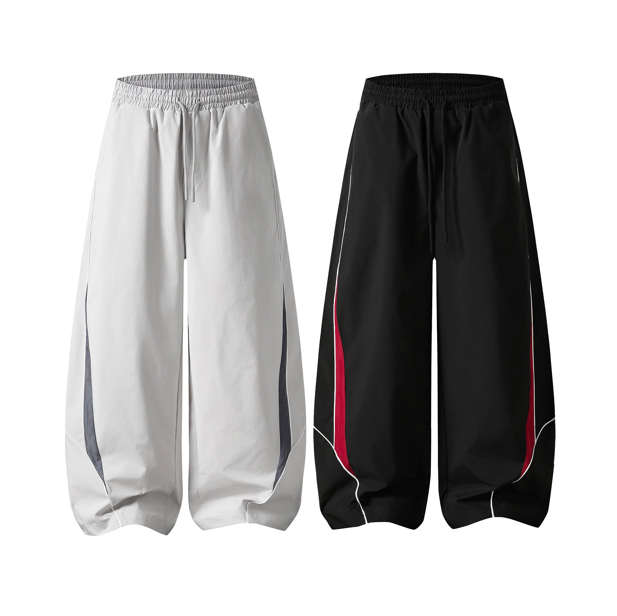 3-6-5.shop Contrast Panel Mesh Track Pants