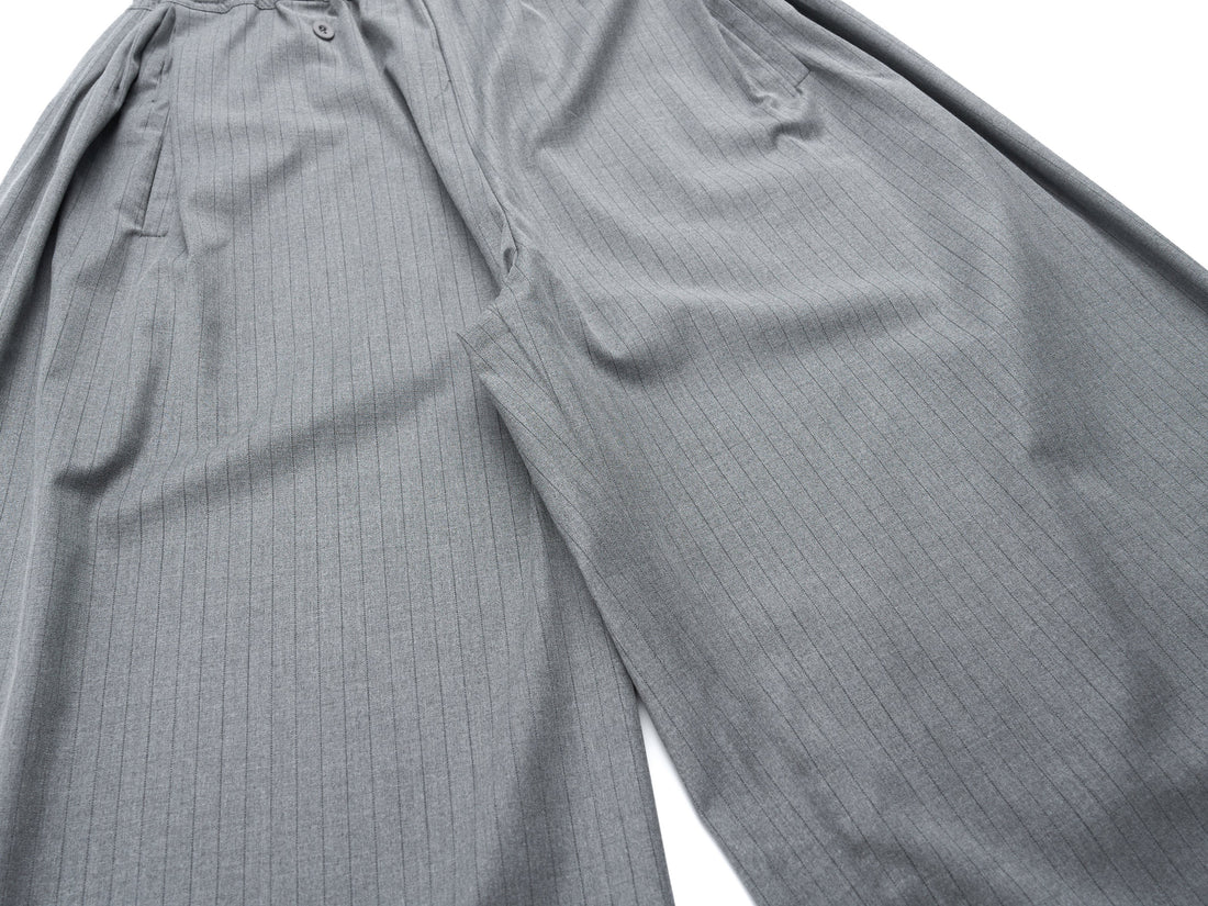 3-6-5.shop Dual-Button Pinstripe Wide-Leg Trousers