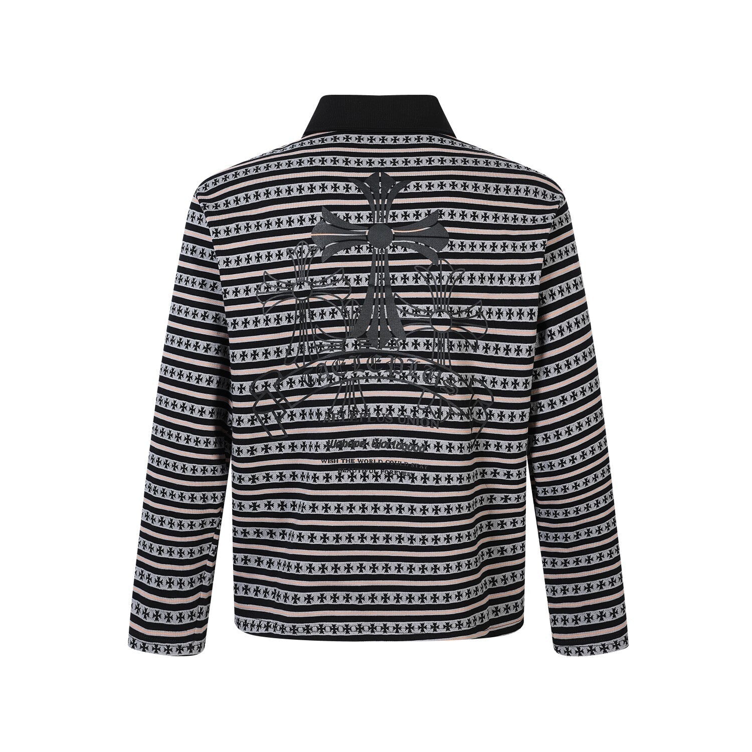3-6-5.shop Heritage Stripe Long Sleeve Polo