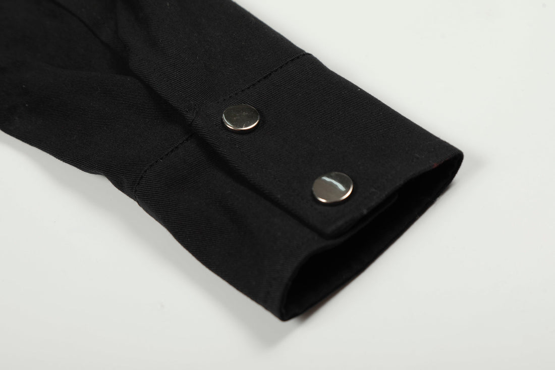 3-6-5.shop Rivet-Belted Cropped Rider Jacket