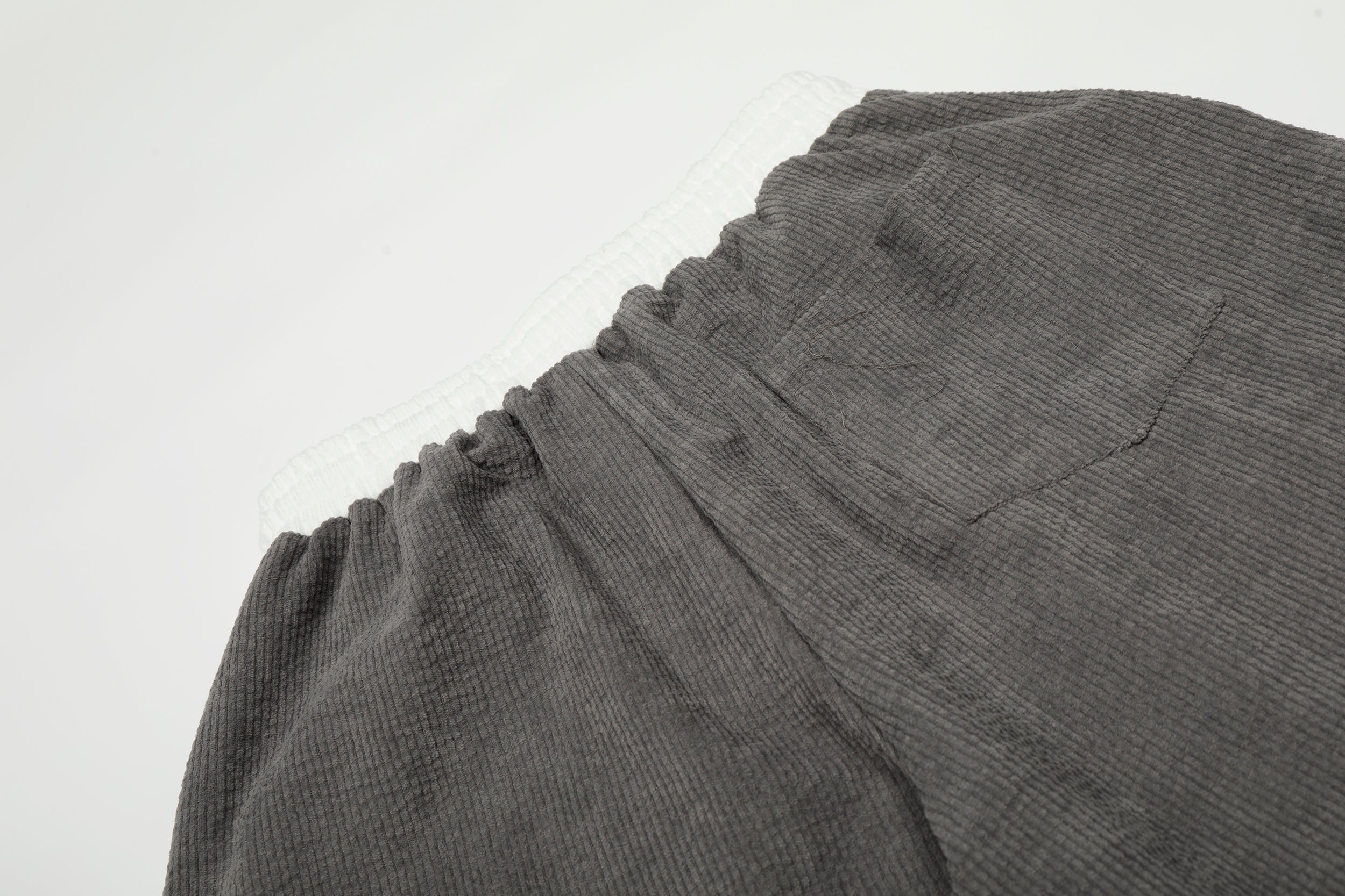 3-6-5.shop Corduroy Paw Embroidered Pants