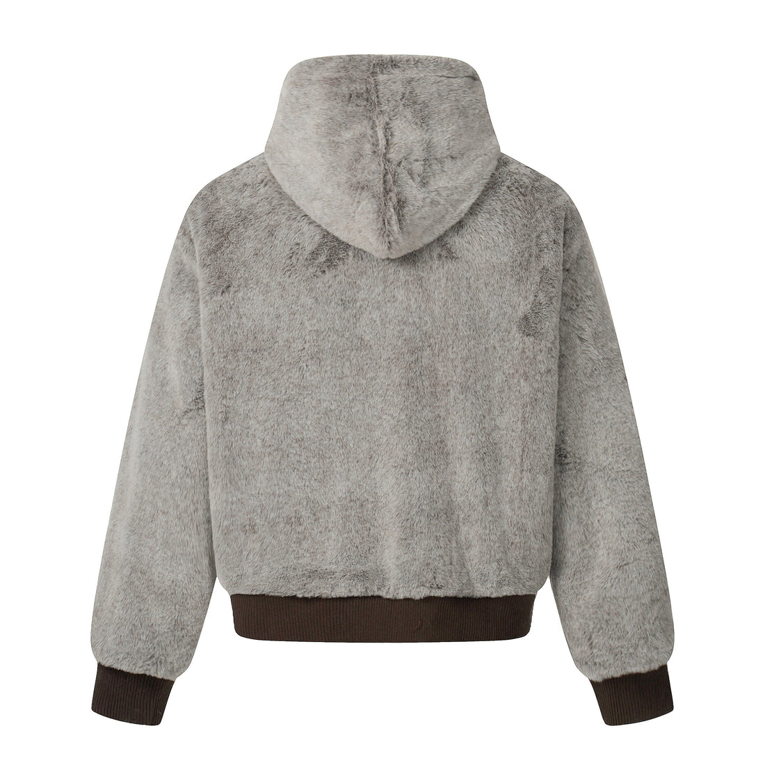 3-6-5.shop Wool Blend Fleece Hooded Bomber Jacket