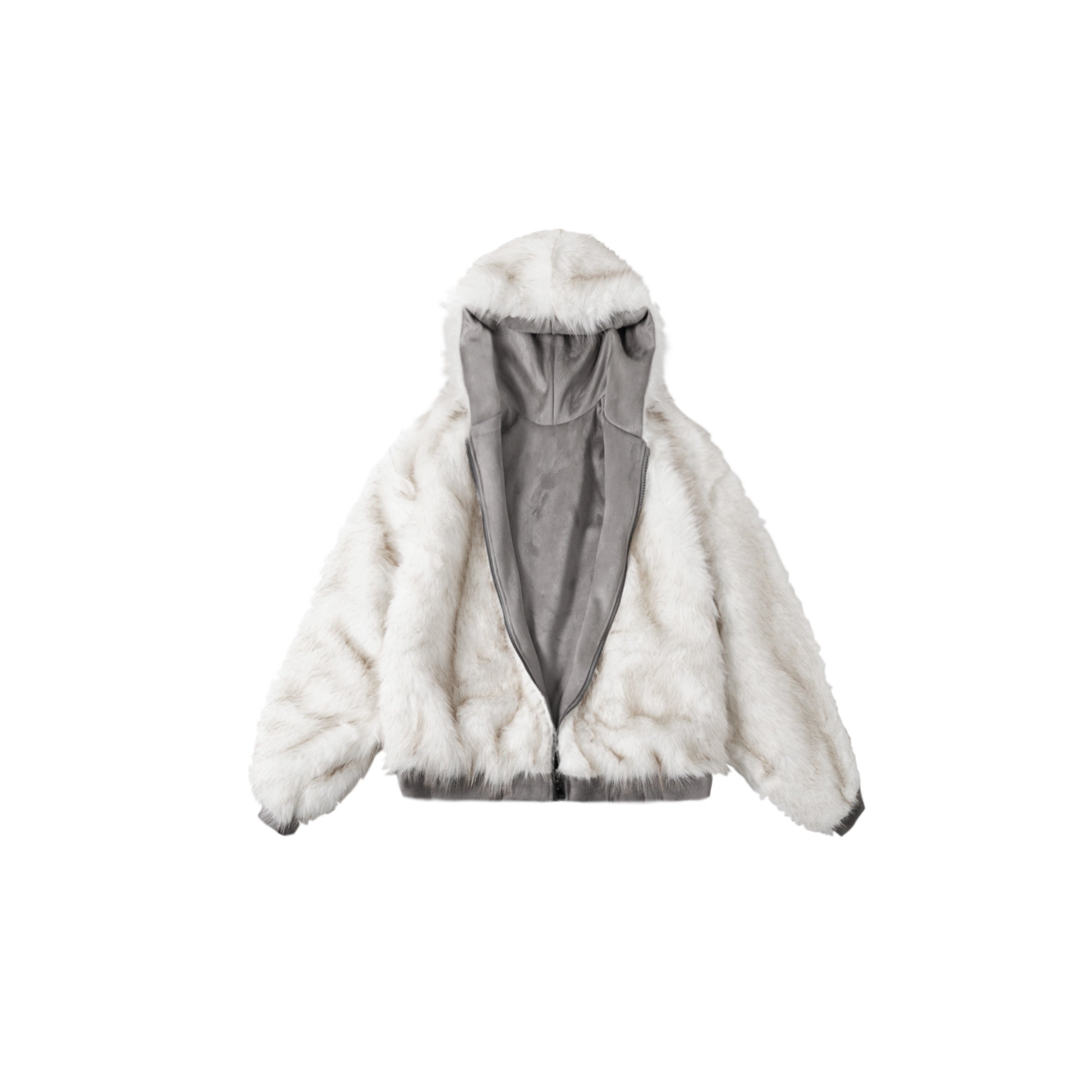 3-6-5.shop Reversible Faux Fur Hooded Jacket