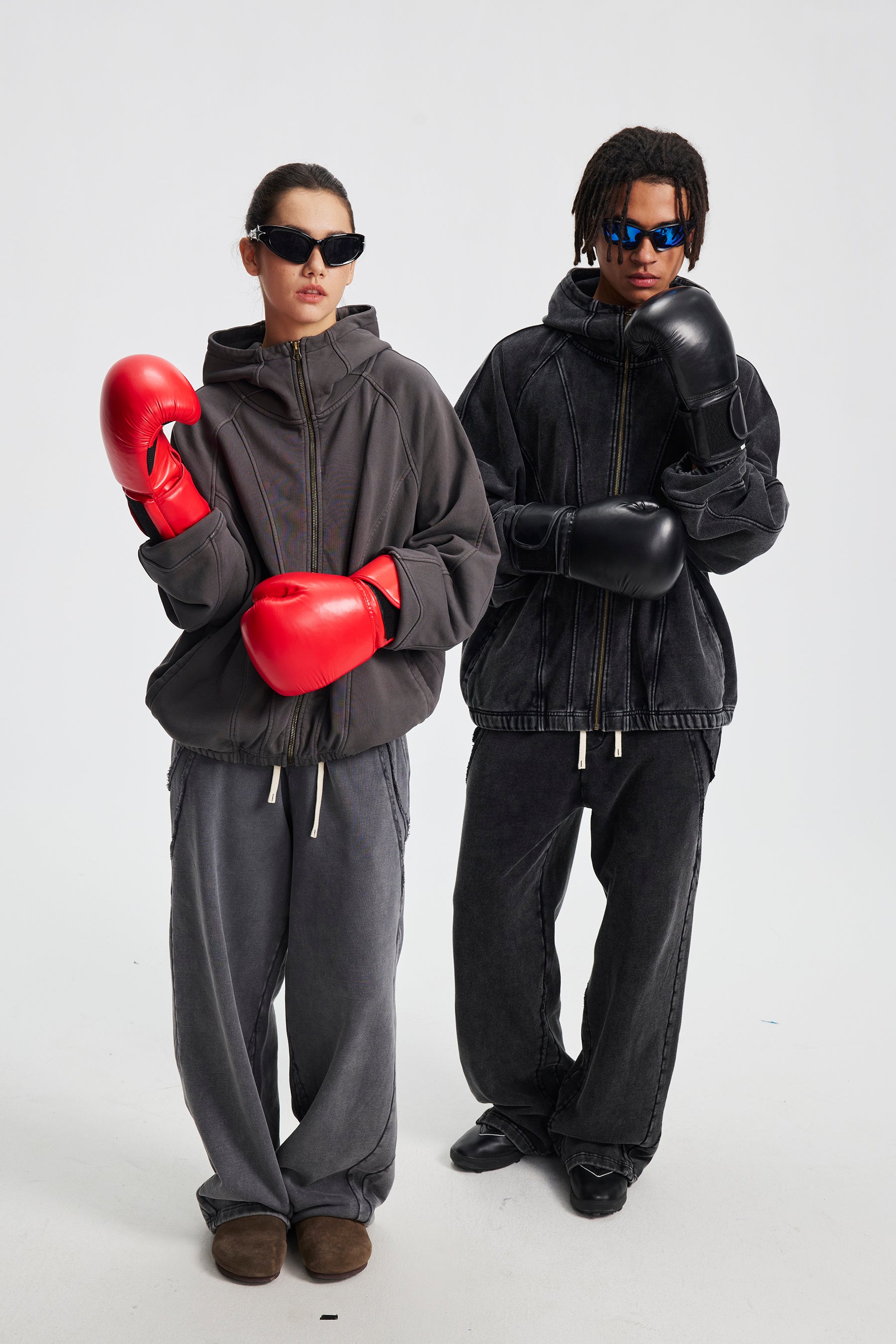 3-6-5.shop Curved-Seam Full-Zip Hoodie