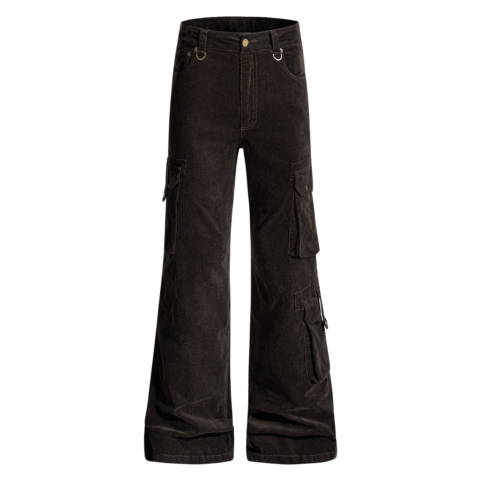 3-6-5.shop Washed Utility Flared Pants