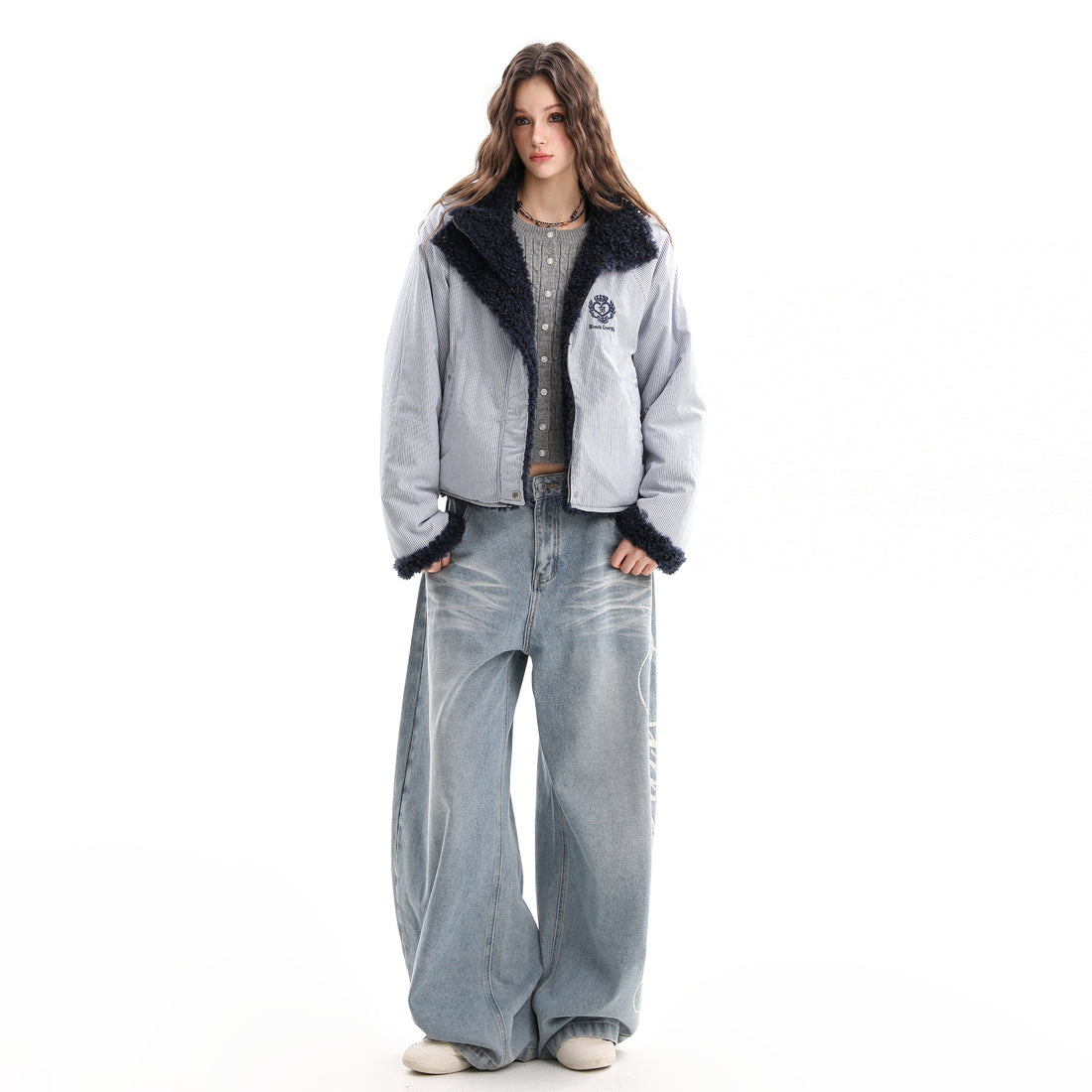 3-6-5.shop Reversible Corduroy Sherpa Jacket